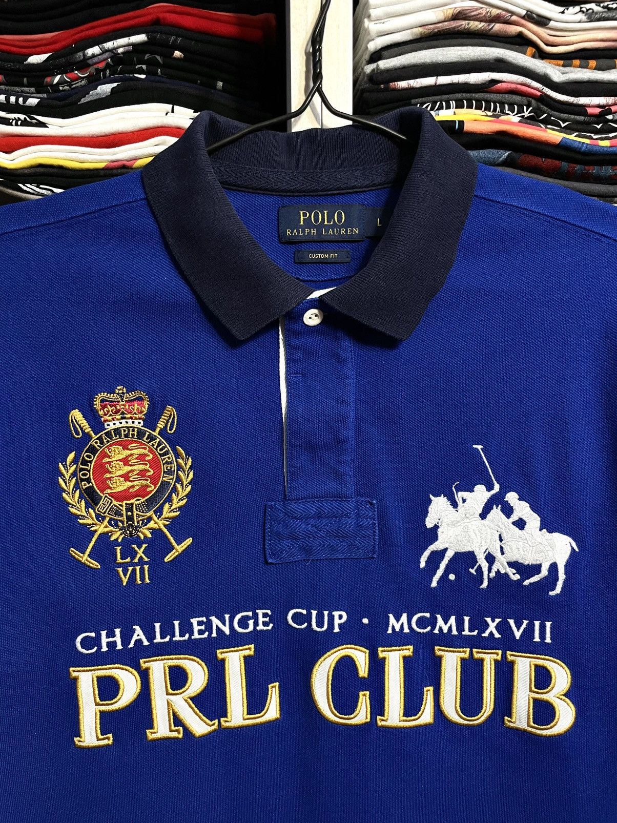 Polo Ralph Lauren Vintage Polo Ralph Lauren Club Big Logo Chief Keef T Shirt Size US L / EU 52-54 / 3 - 4 Thumbnail