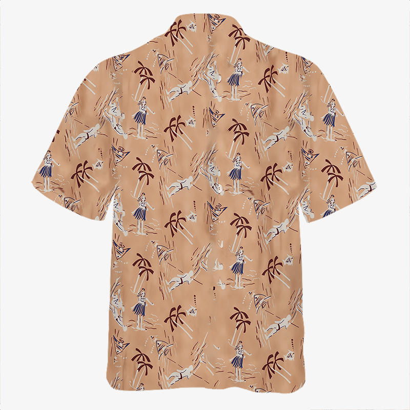 The Unbranded Brand × Vintage Cameo Printed Blend Bowling Shirt Size US L / EU 52-54 / 3 - 4 Thumbnail