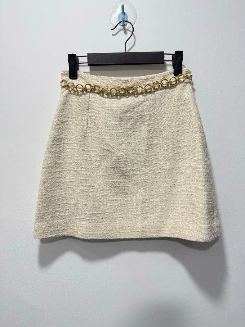 Gucci Gucci White chain skirt 2504-Nextarrow Size 25" / US 0 / IT 36 - 2 Thumbnail
