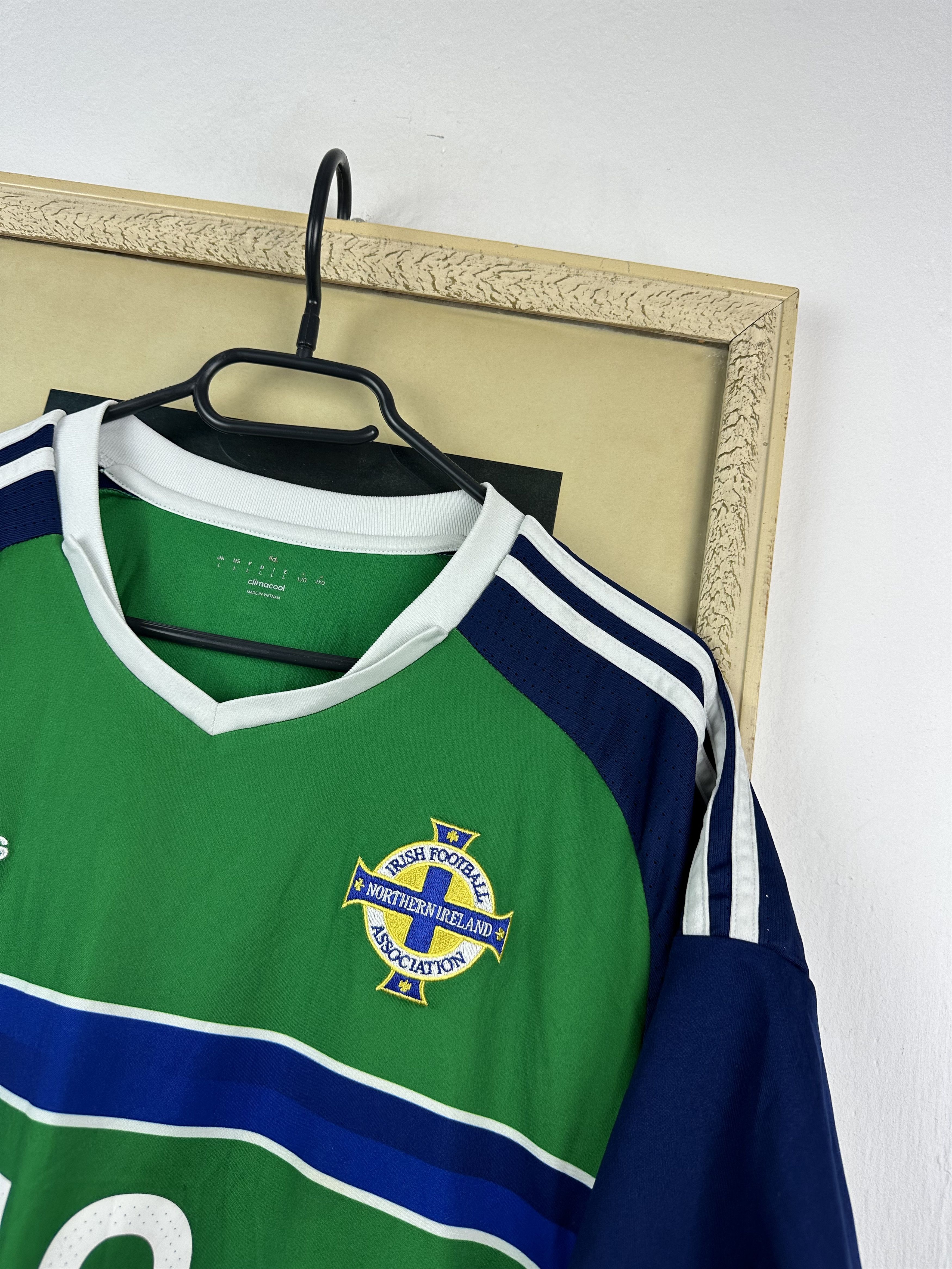 Adidas Northern Ireland football shirt 2015 #19 Allan Adidas Jersey Size US L / EU 52-54 / 3 - 5 Thumbnail