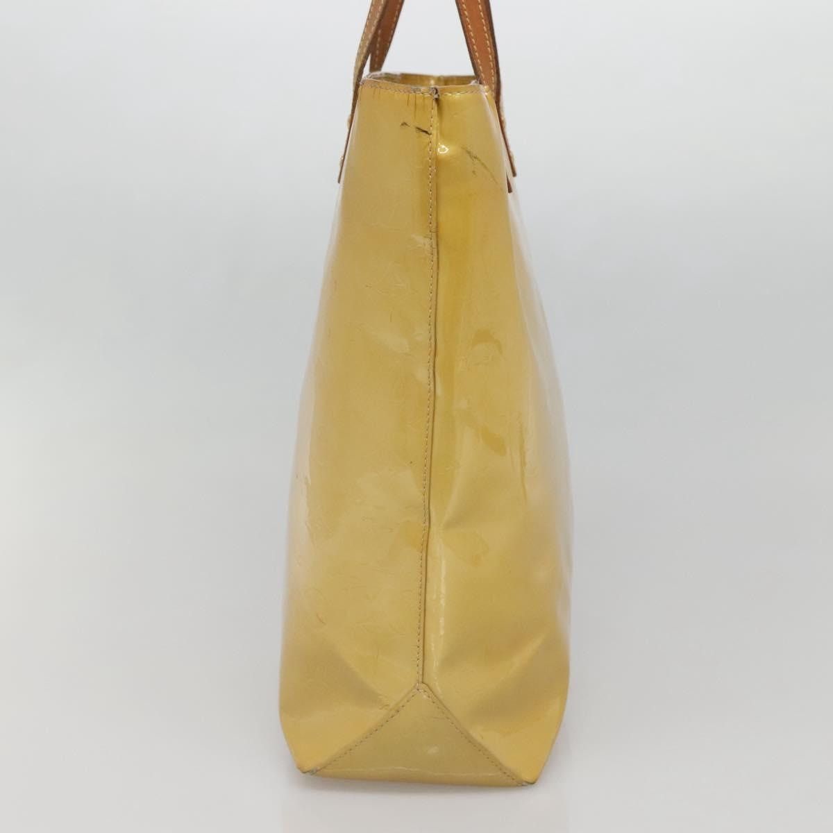 Louis Vuitton LOUIS VUITTON Monogram Vernis Reade MM Hand Bag Beige M91141 Size ONE SIZE - 4 Thumbnail