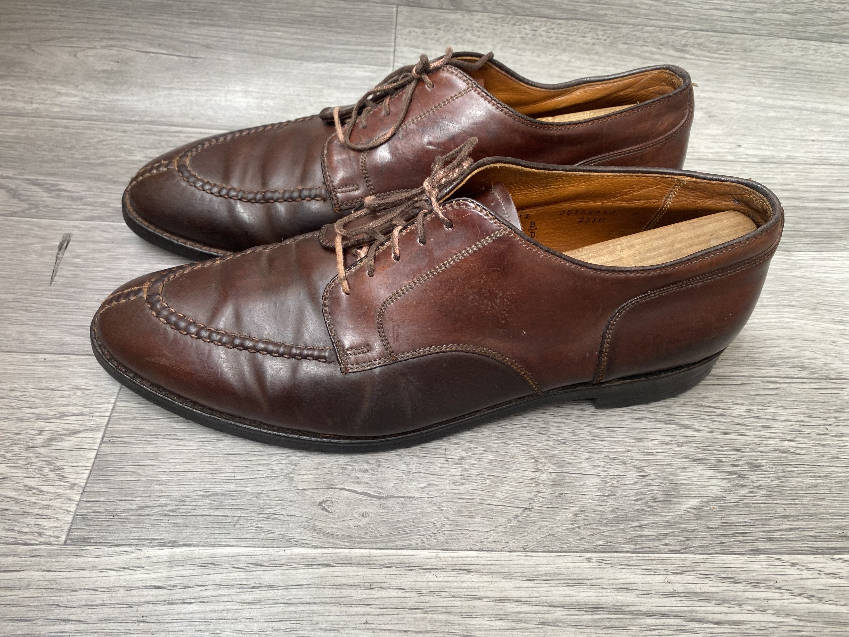Alden Alden split toe blucher shell cordovan sz12B/D Size US 12 / EU 45 - 6 Thumbnail