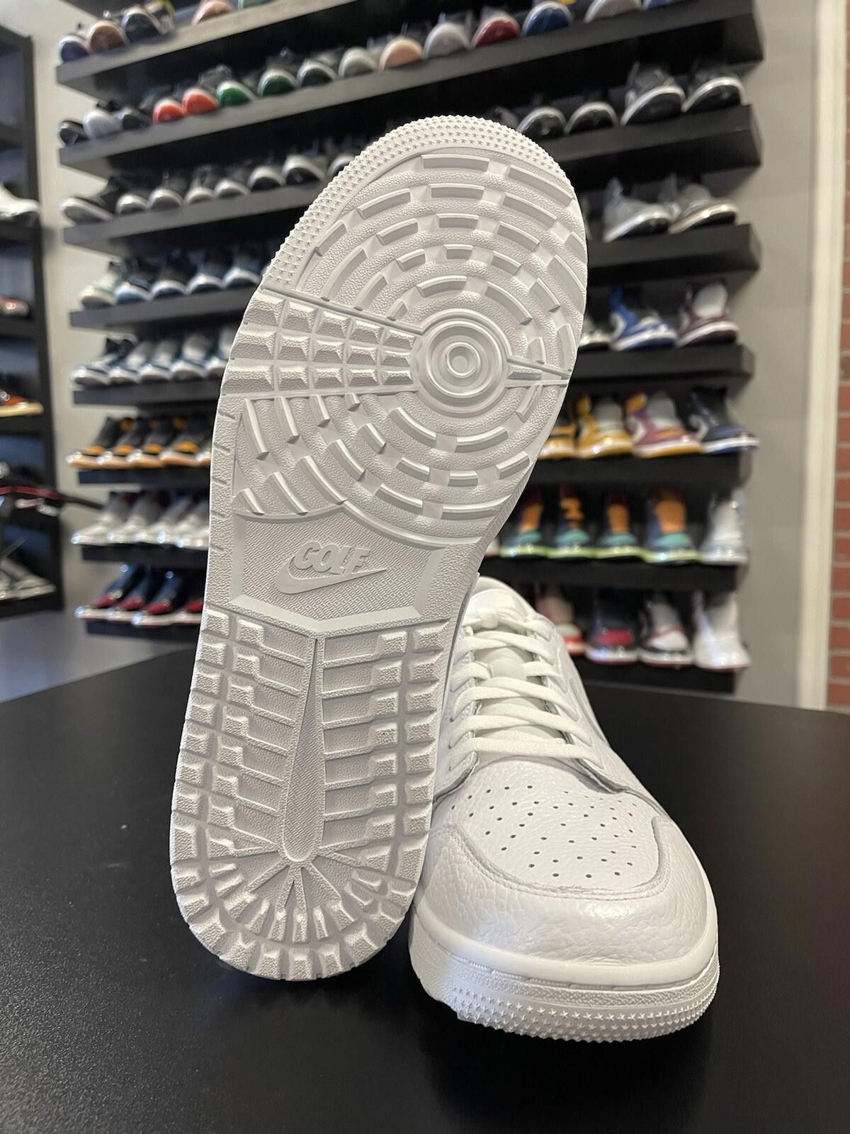 Jordan Brand Size 12 - Nike Air Jordan 1 Low Golf Triple White 2022 Men Size US 12 / EU 45 - 9 Thumbnail