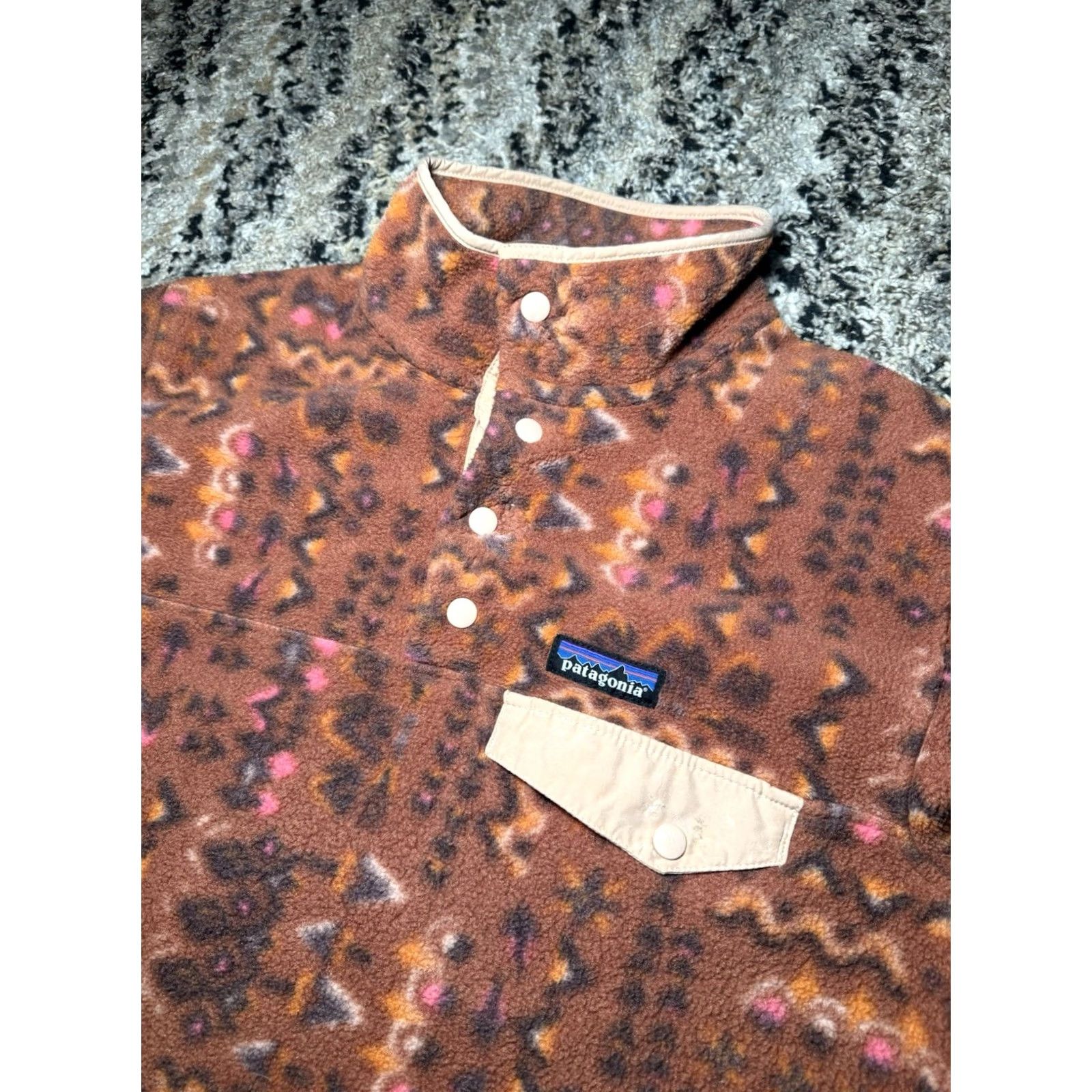 Patagonia Patagonia Synchilla Snap T Fleece Womens XS Aztec Wandering Woods **AS IS FLAWS* Size XS / US 0-2 / IT 36-38 - 4 Thumbnail