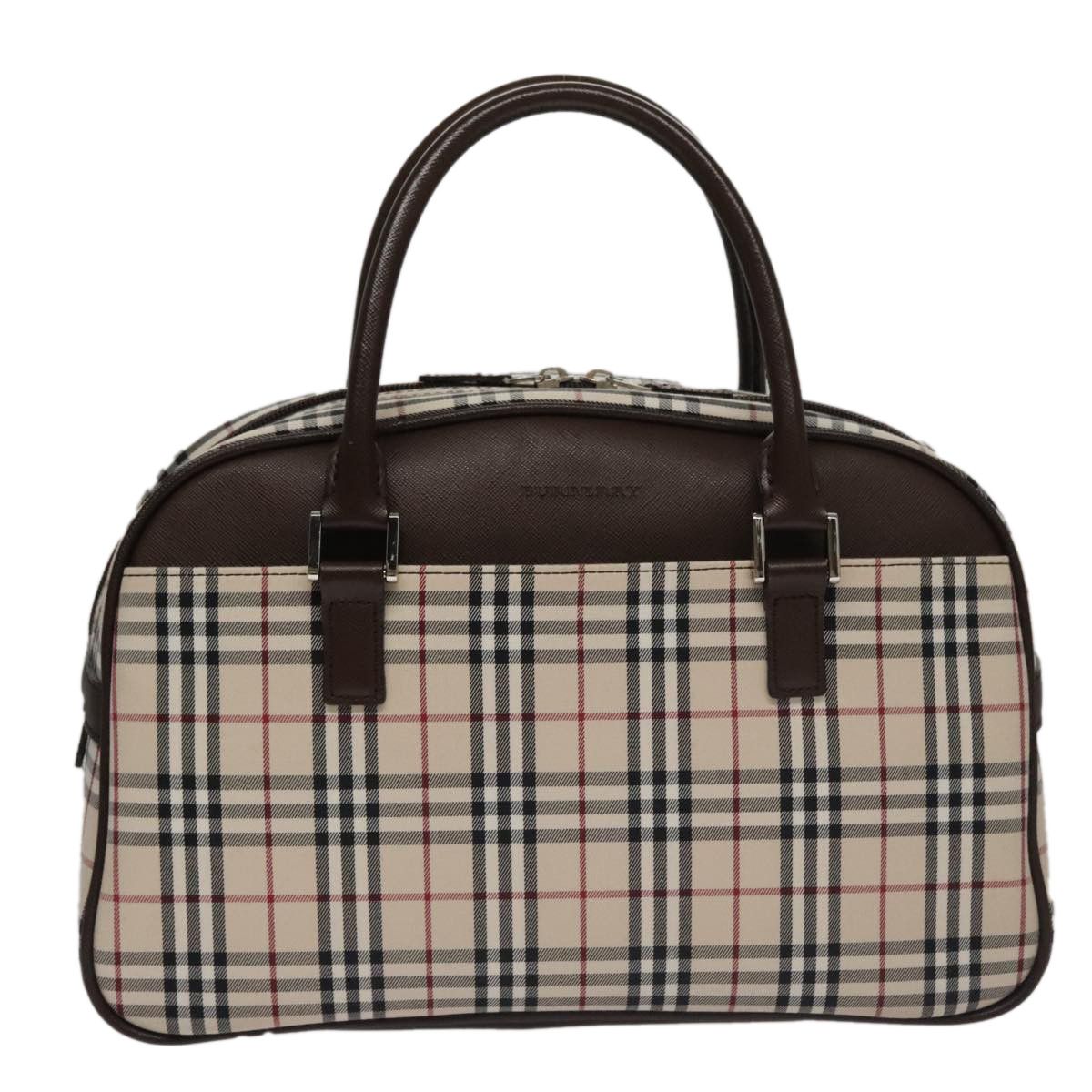 Burberry Nova Check Beige Canvas Handbag (Pre-Owned) Size ONE SIZE - 1 Thumbnail
