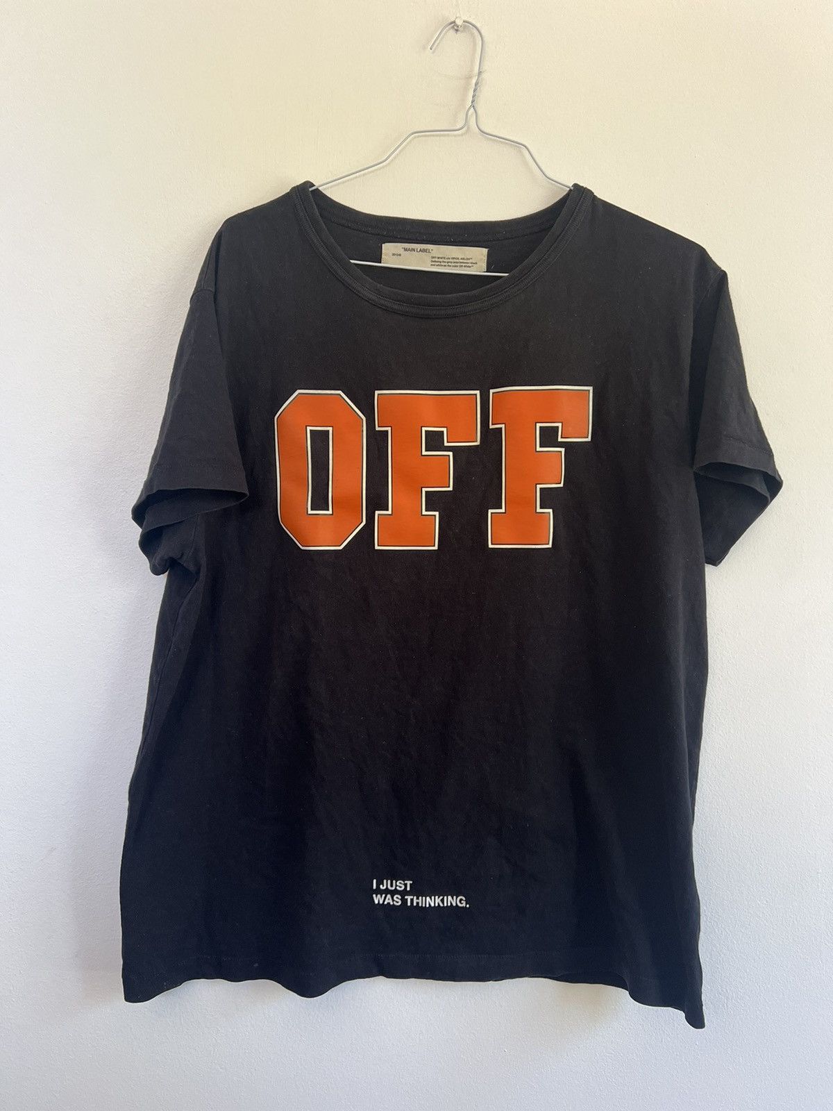 Off-White × Virgil Abloh Off white “I just was thinking “ Logo TEE Size US M / EU 48-50 / 2 - 1 Thumbnail