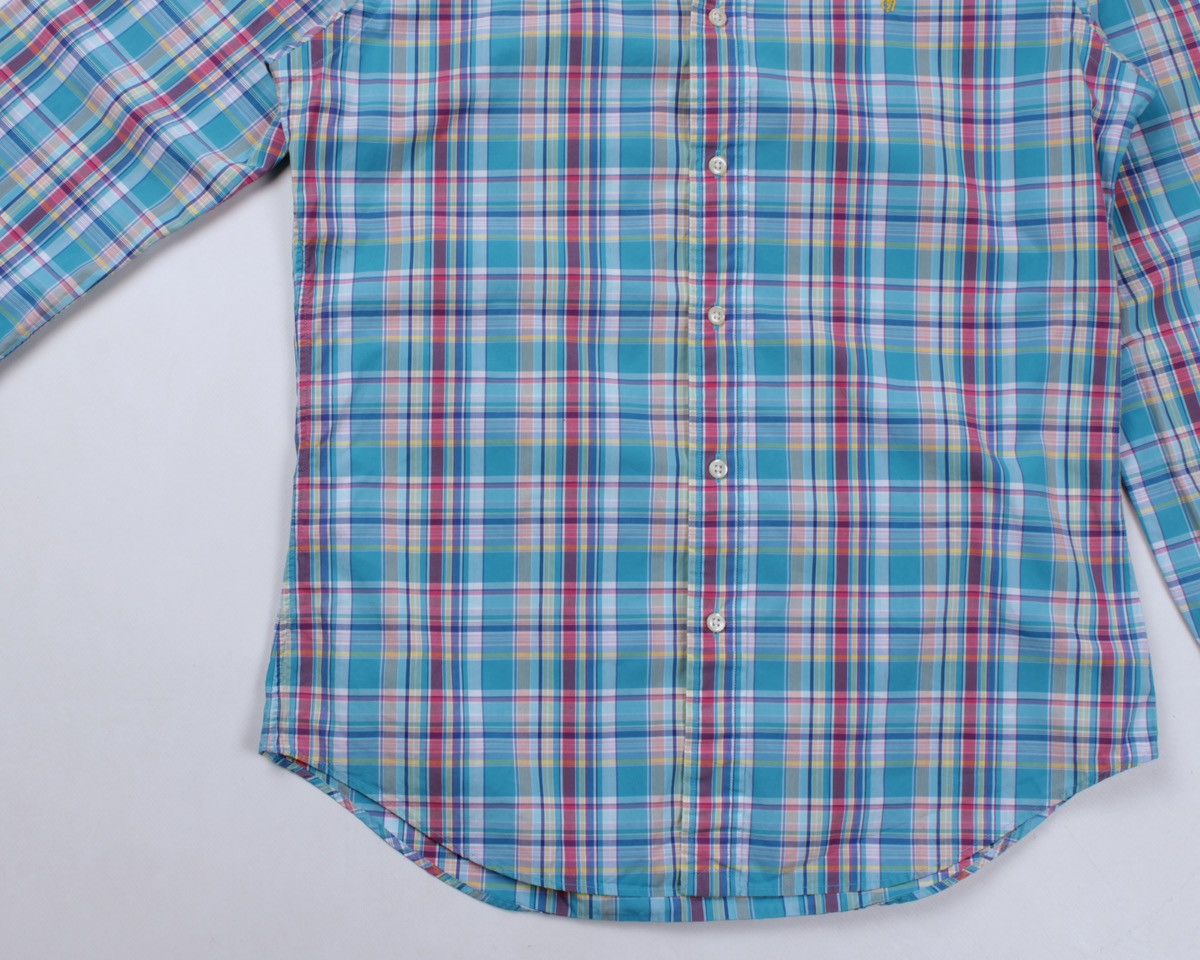 Polo Ralph Lauren × Ralph Lauren RALPH LAUREN Multicolor Plaid Button Long Sleeve Slim Shirt Size US M / EU 48-50 / 2 - 8 Thumbnail