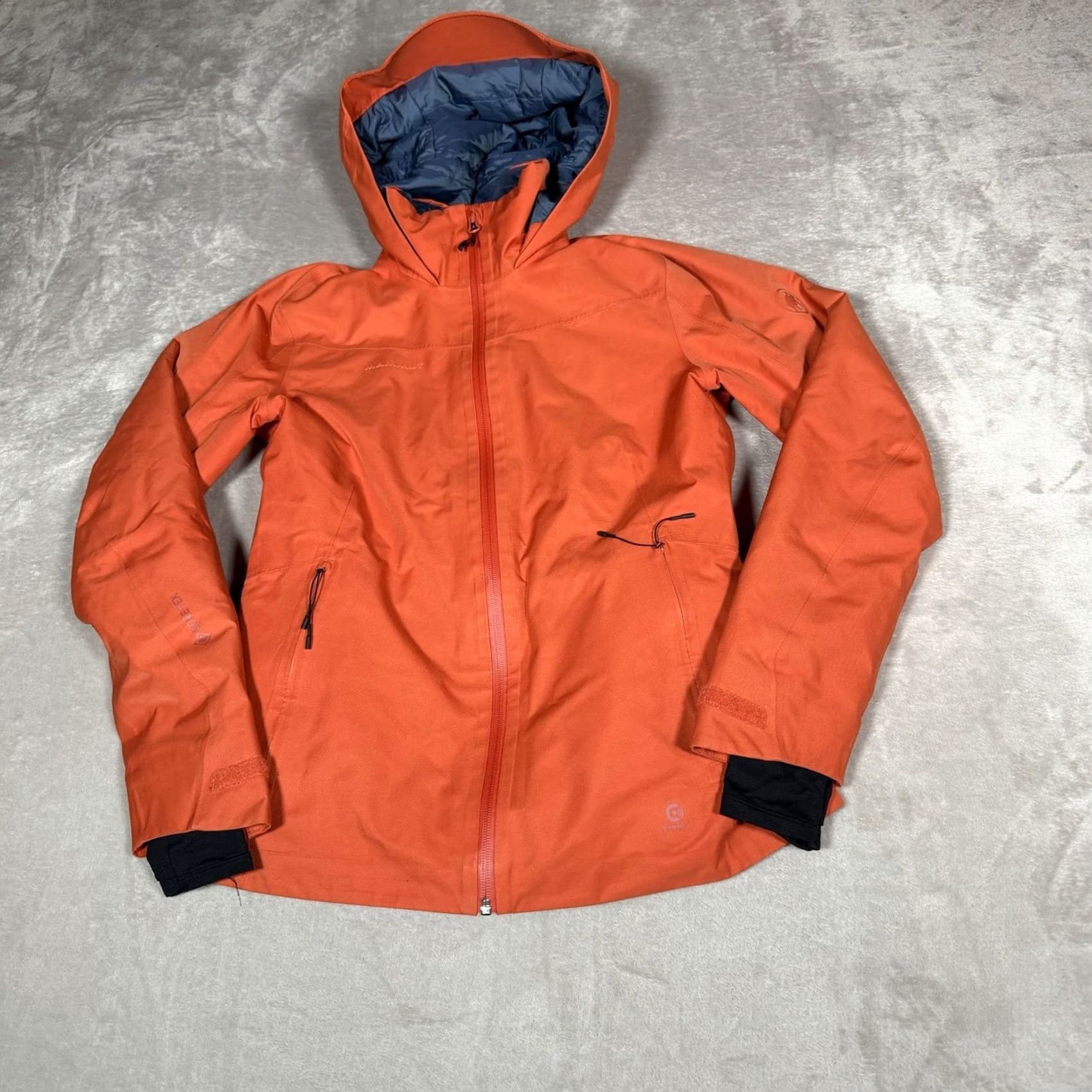 Mammut Mammut Jacket Mens Small Orange Hooded Full Zip GORE-TEX Waterproof Ski Hiking Activewear Size US S / EU 44-46 / 1 - 2 Thumbnail