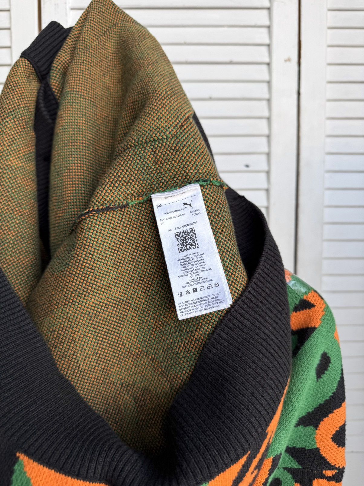 Carrots by Anwar Carrots Puma x Carrots Cardigan Knit Sweater Graphic Orange Pattern Size US M / EU 48-50 / 2 - 10 Thumbnail