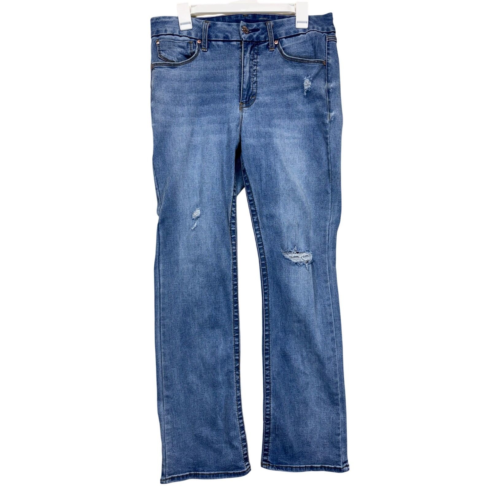 7 For All Mankind Seven7 Womens 24W High Rise Slim Bootcut Jeans Light Wash Size 34" / US 12 / IT 48 - 1 Thumbnail