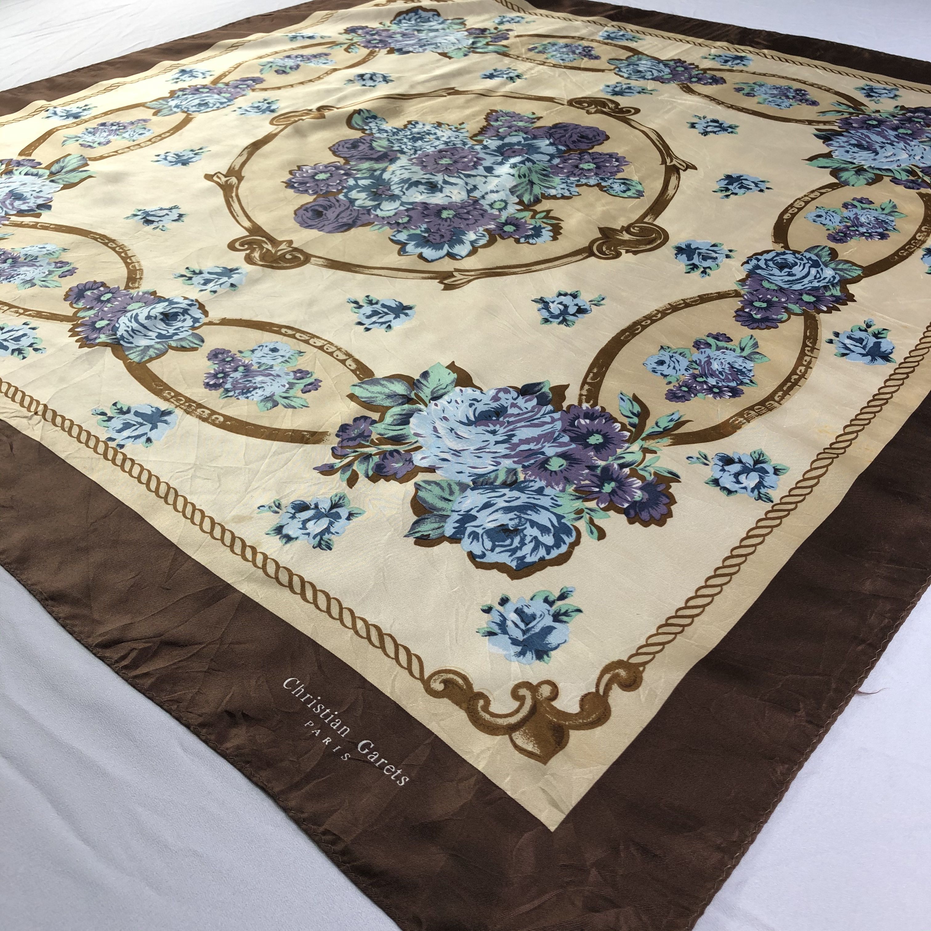 Vintage Vintage Christian Garets Paris Silk Scarf Size ONE SIZE - 3 Thumbnail