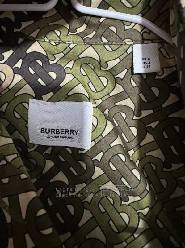 Burberry Burberry Colorful Cotton Logo Dress. Size M / US 6-8 / IT 42-44 - 4 Thumbnail