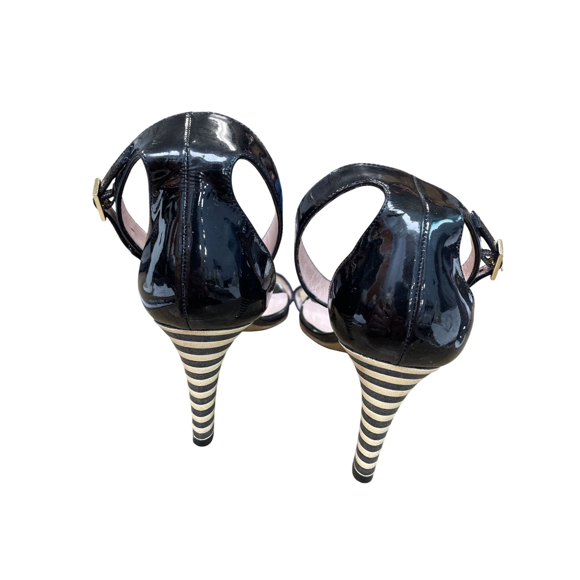 Kate Spade Kate Spade New York womans Patent Leather Striped Heels Sz 1 Size US 10 / IT 40 - 5 Thumbnail