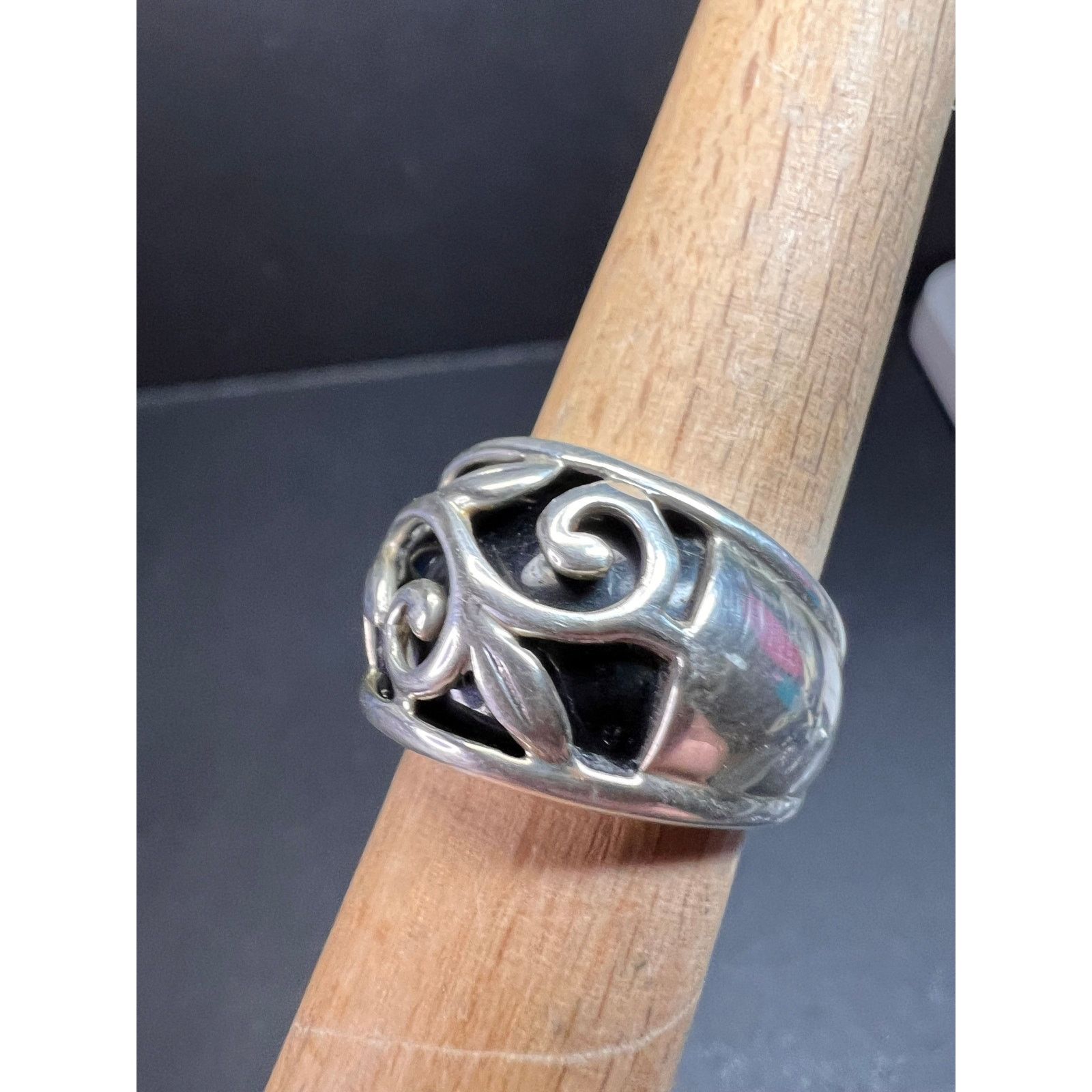 Other Vintage sterling silver black onyx ring size 5 Size ONE SIZE - 8 Thumbnail
