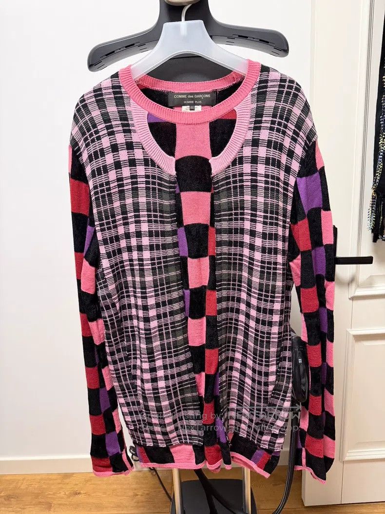Comme des Garcons Comme Des Garcons Plaid Knit Size US L / EU 52-54 / 3 - 1 Thumbnail