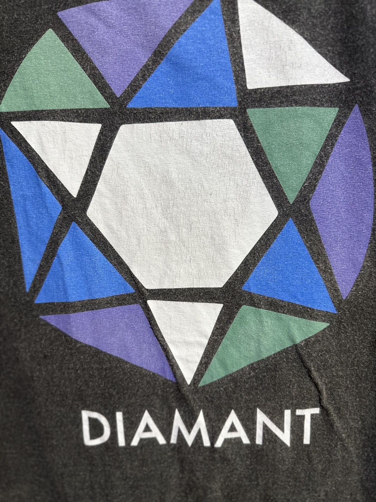 Diamond Supply Co. Thrashed Vintage Diamond Supply Co Faded Tee Size US XL / EU 56 / 4 - 2 Thumbnail