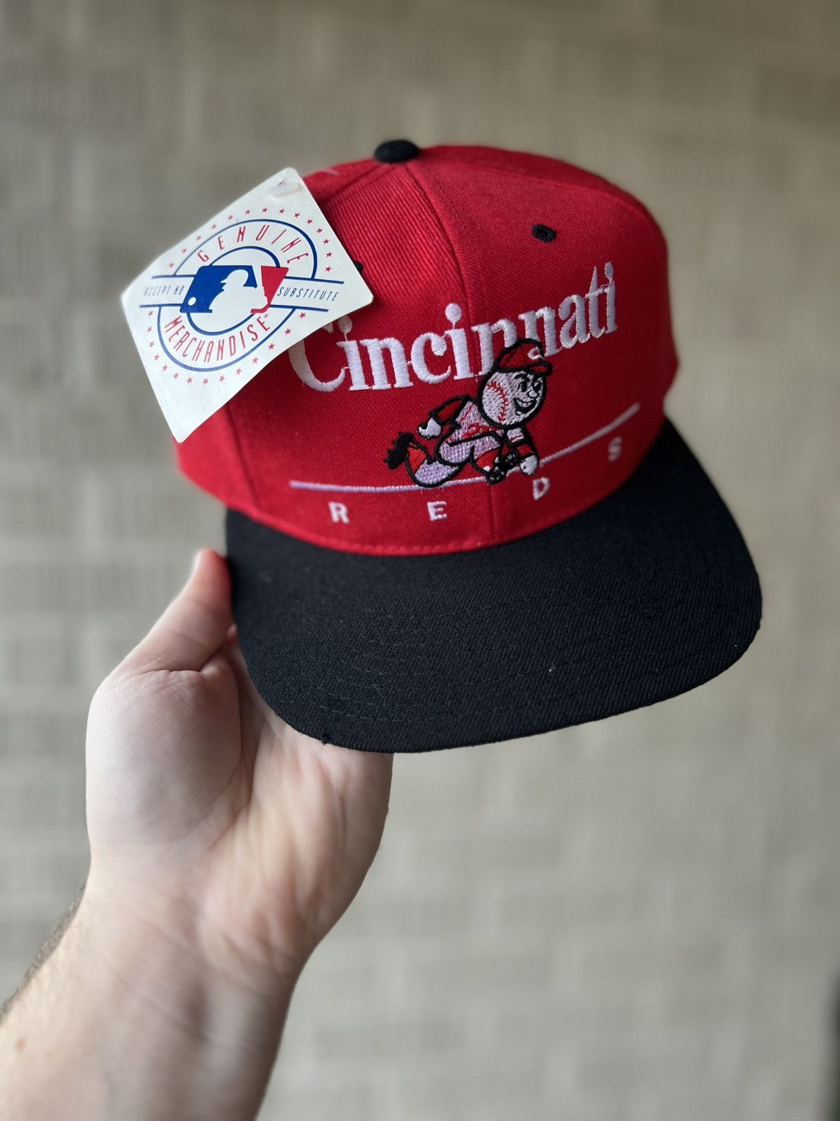 Sports Specialties Vintage 90’s Cincinnati Reds Wool MLB SnapBack Hat Size ONE SIZE - 1 Thumbnail