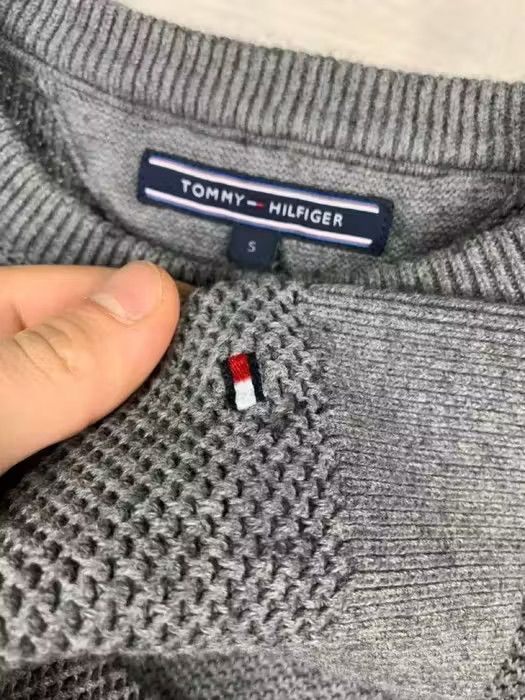 Tommy Hilfiger Tommy Hilfiger sweater Knit size S grey small logo Size US S / EU 44-46 / 1 - 4 Thumbnail
