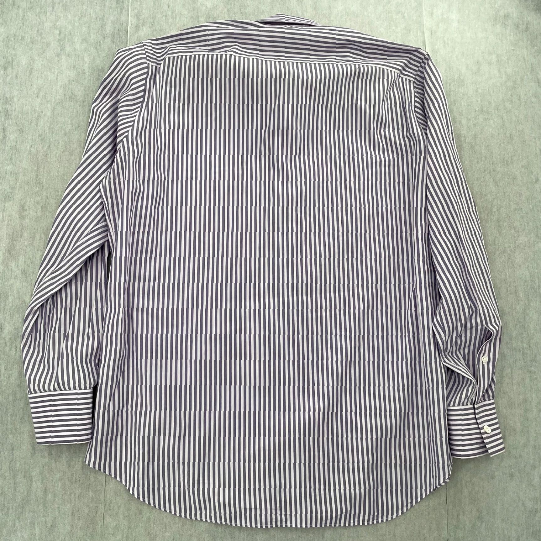 Canali Canali Shirt Adult Large Purple Stripe Button Up Long Sleeve Cotton Mens Size US L / EU 52-54 / 3 - 3 Thumbnail