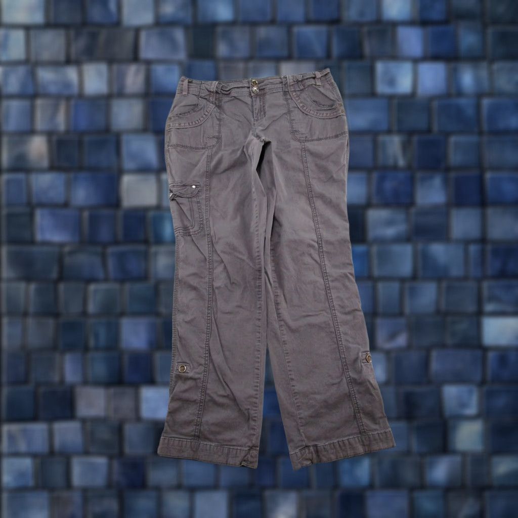 Vintage Maurices Roll Tab Cargo Pants Womens Size 10 Cargo Pants Regular Gray Outdoor 90s/00s Boys Mens Womens Size 32" / US 10 / IT 46 - 1 Thumbnail