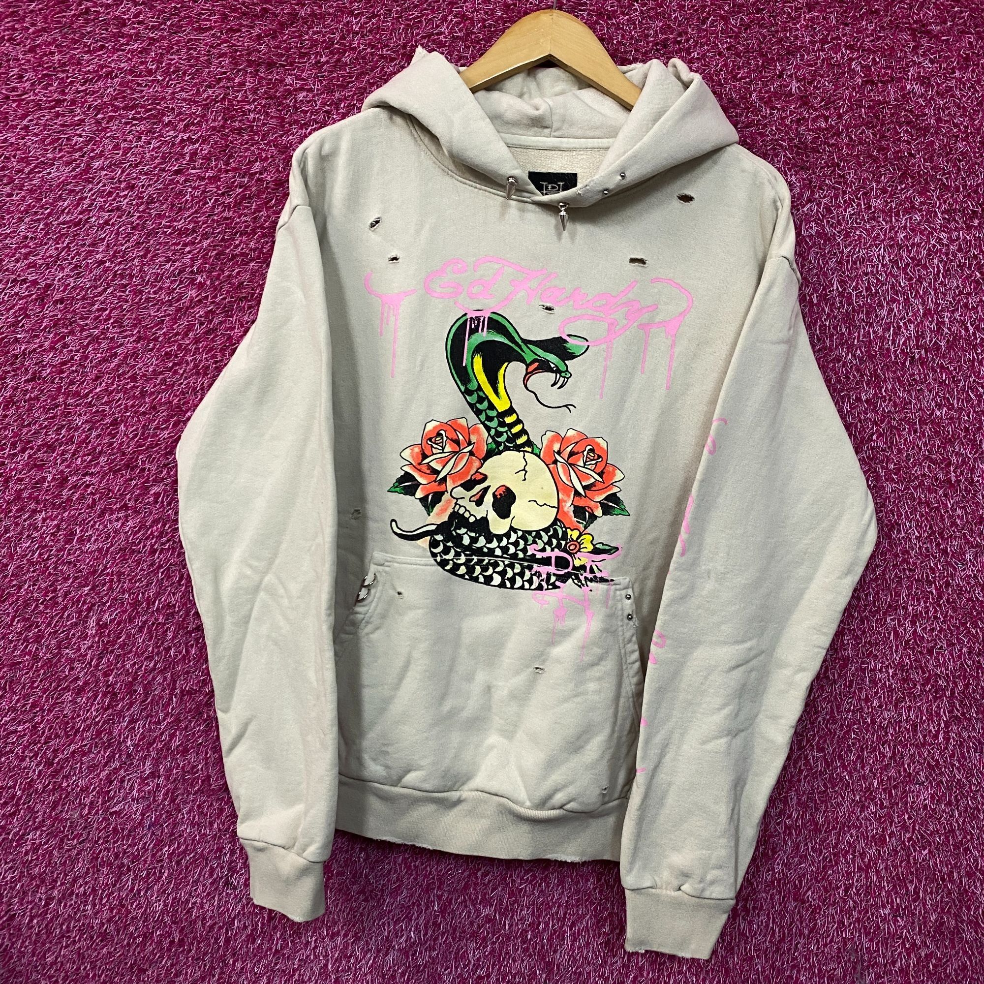 Ed Hardy Ed Hardy UO Exclusive Snake Embellished Hoodie Small Size S / US 4 / IT 40 - 3 Thumbnail