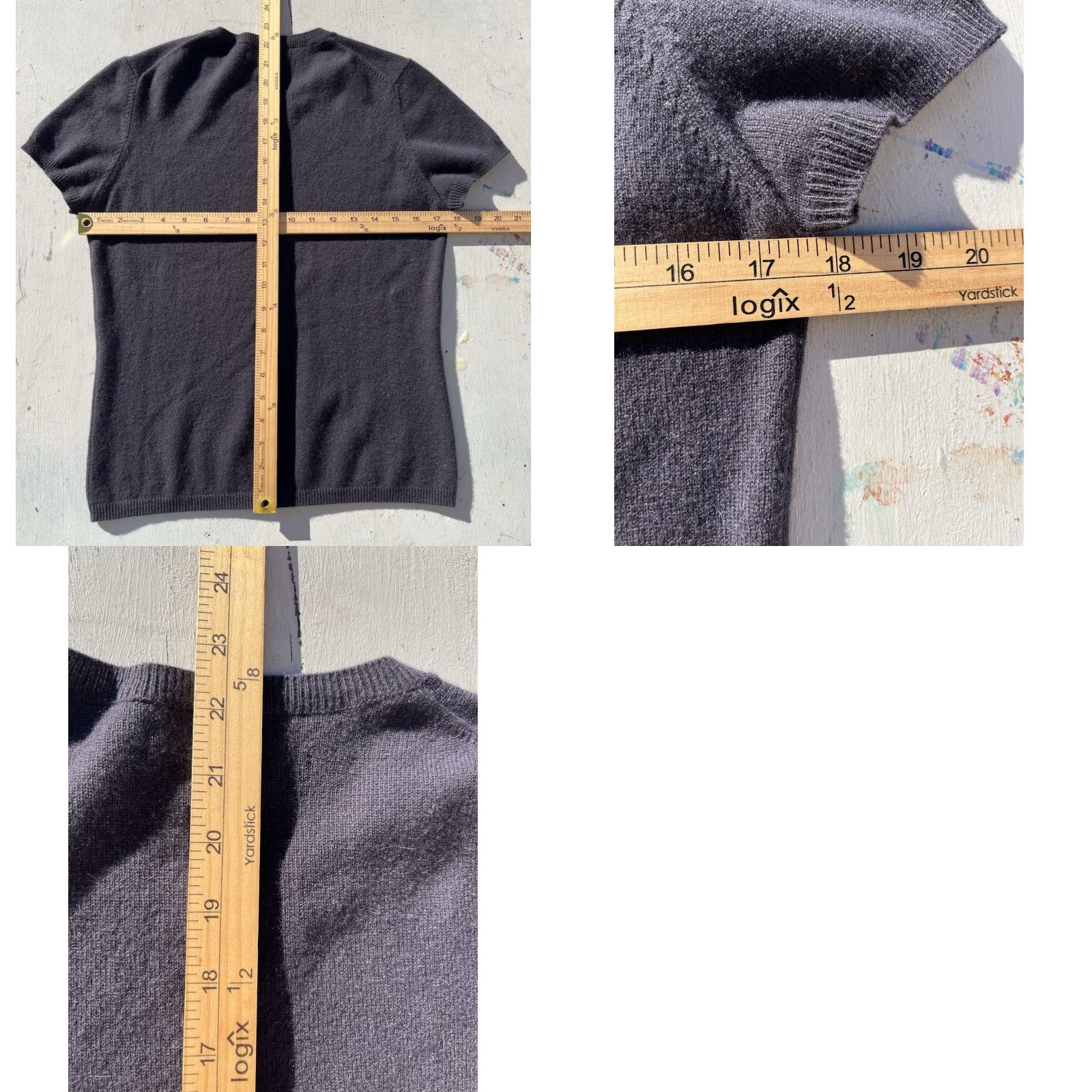 Banana Republic VINTAGE not applicable, so: Banana Republic Sweater Women's Blue Solid M Cashmere Pullover Knit Casual City Size M / US 6-8 / IT 42-44 - 8 Thumbnail