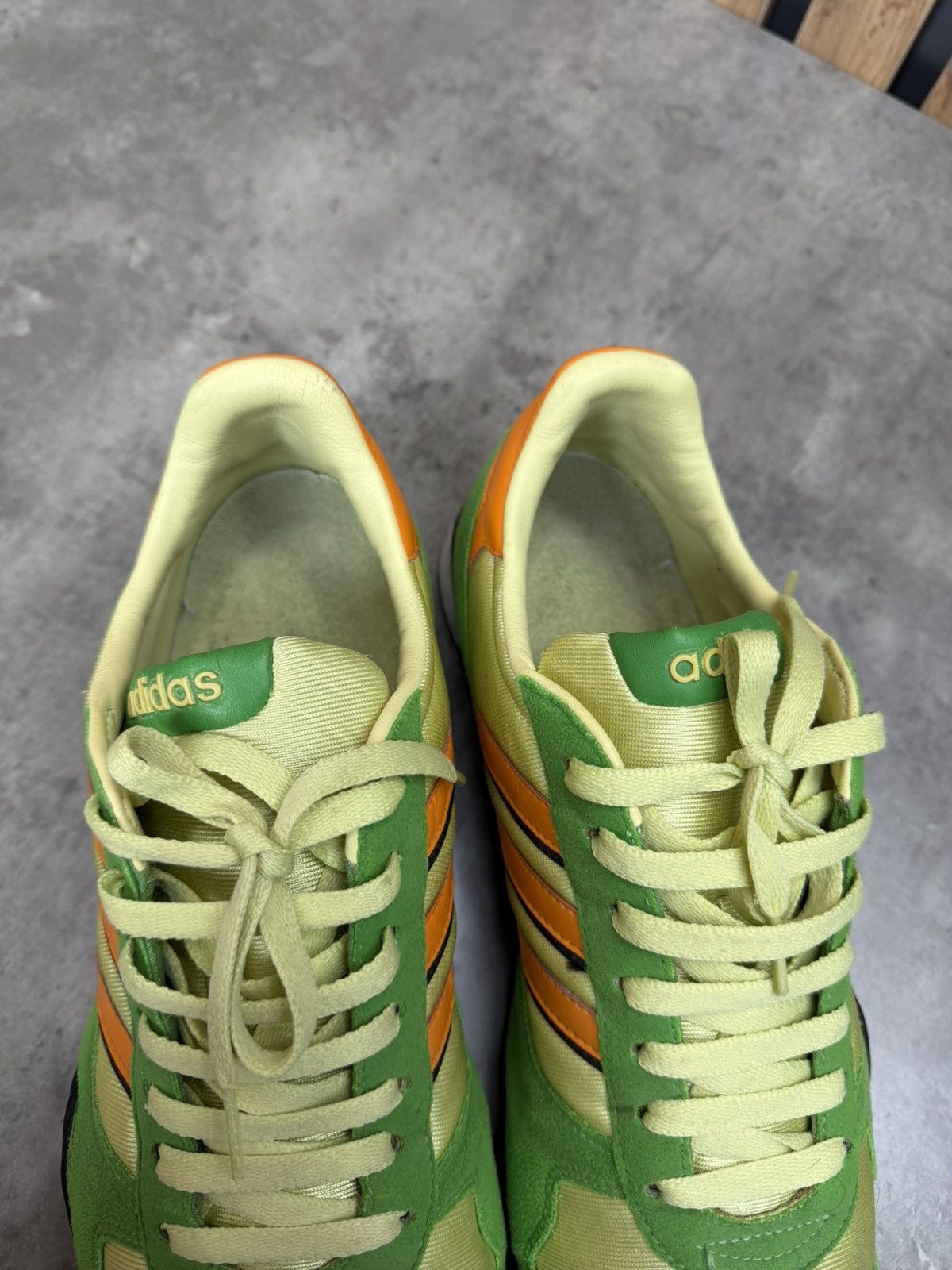 Adidas Adidas Originals Retro Trainers Green Orange Sneakers 2000s Size US 10 / EU 43 - 6 Thumbnail