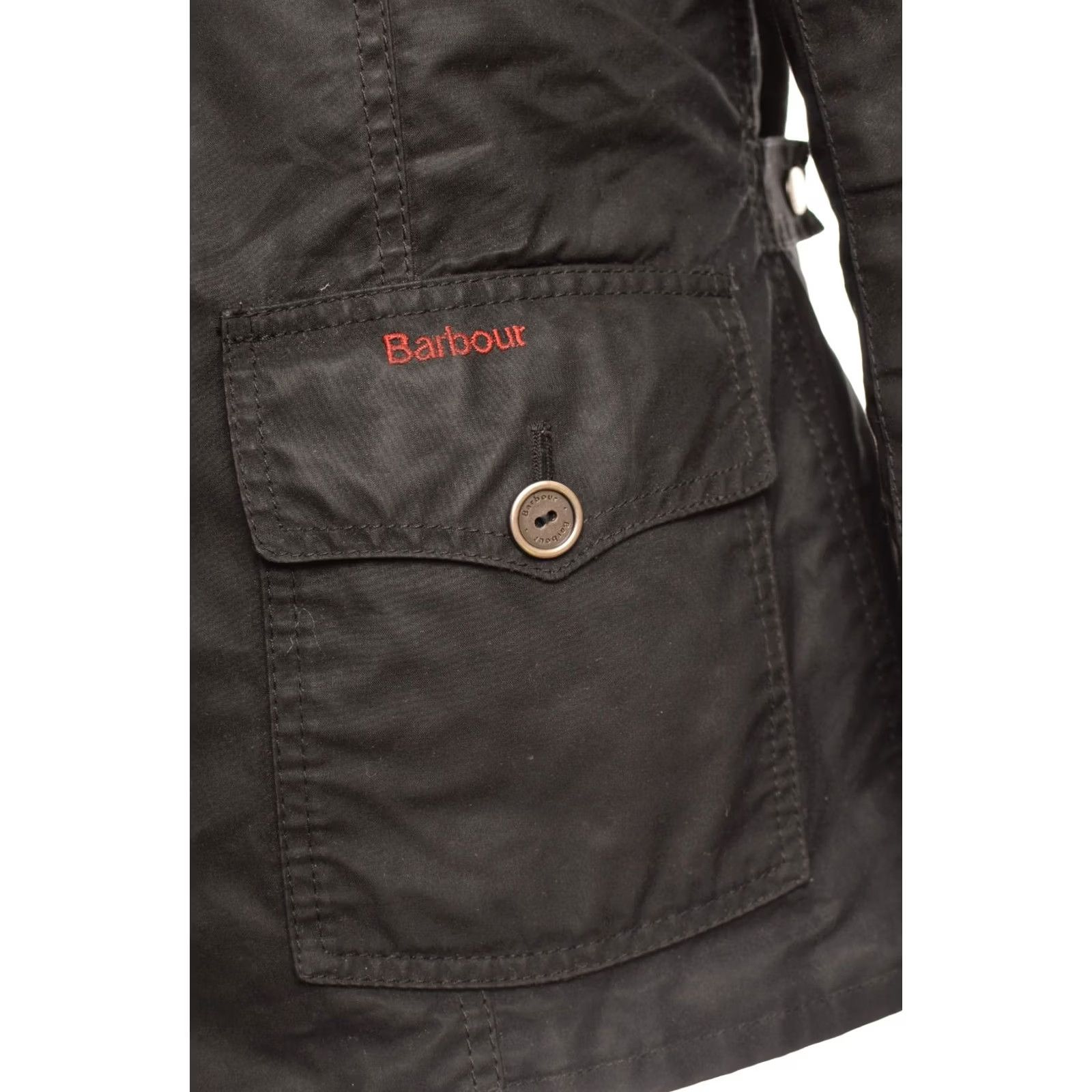 Barbour Barbour Compass Wax Jacket LWX0431BK71 Size UK 12 Women Black Rain Coat DDP Size XL / US 12-14 / IT 48-50 - 3 Thumbnail