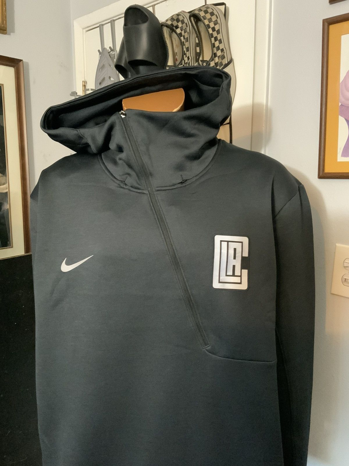 NBA × Nike Nike NBA Los Angeles Clippers Asymmetric Tech Fleece Hoodie Size US XXL / EU 58 / 5 - 9 Thumbnail