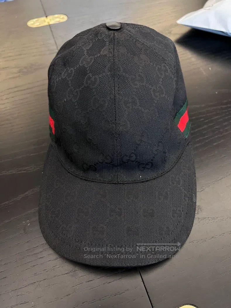 Gucci Gucci Dark pattern full-print striped baseball cap Size ONE SIZE - 2 Thumbnail