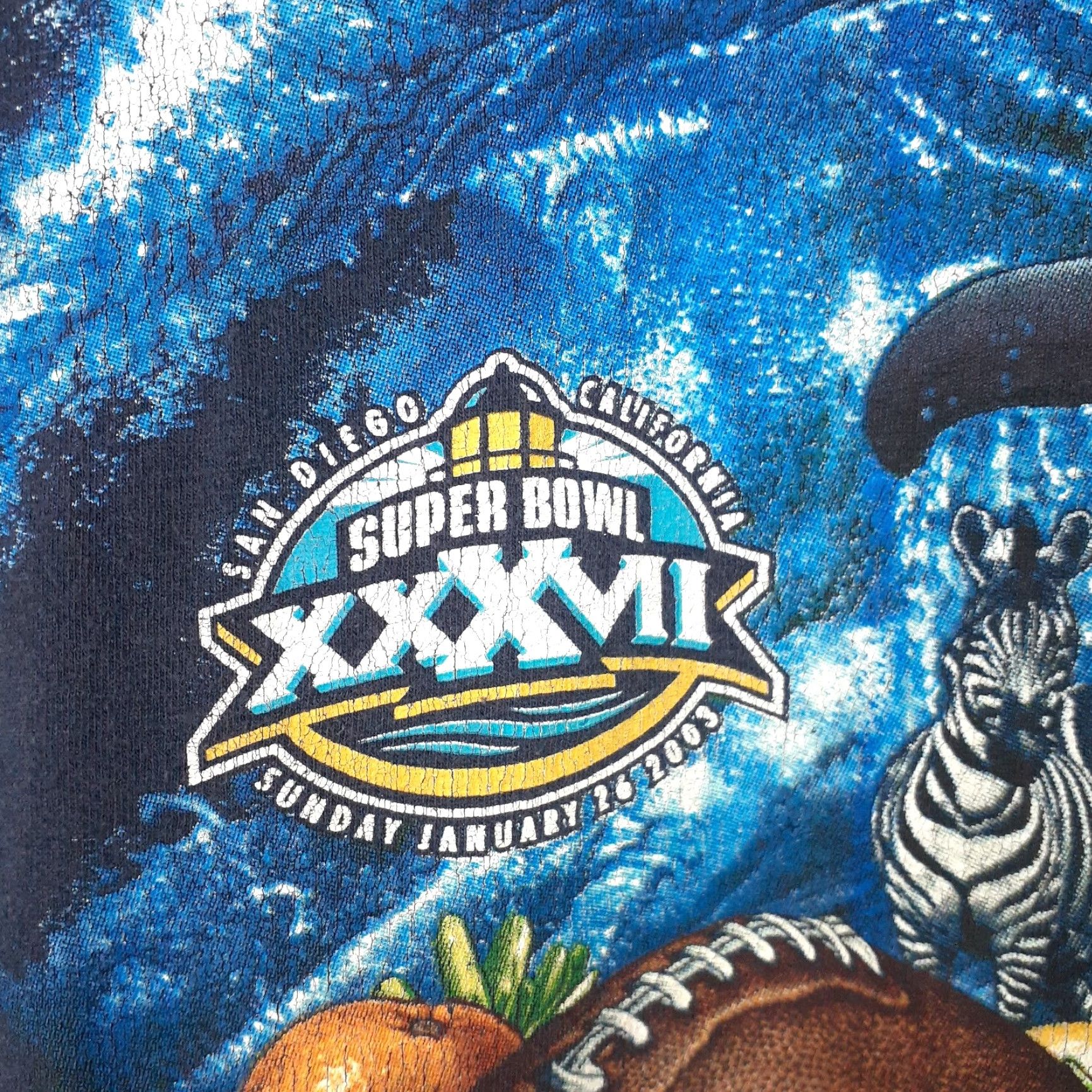 NFL VINTAGE NFL T-Shirt Men Small Blue Football Animals Nature Graphics Y2K Superbowl Size US S / EU 44-46 / 1 - 2 Thumbnail
