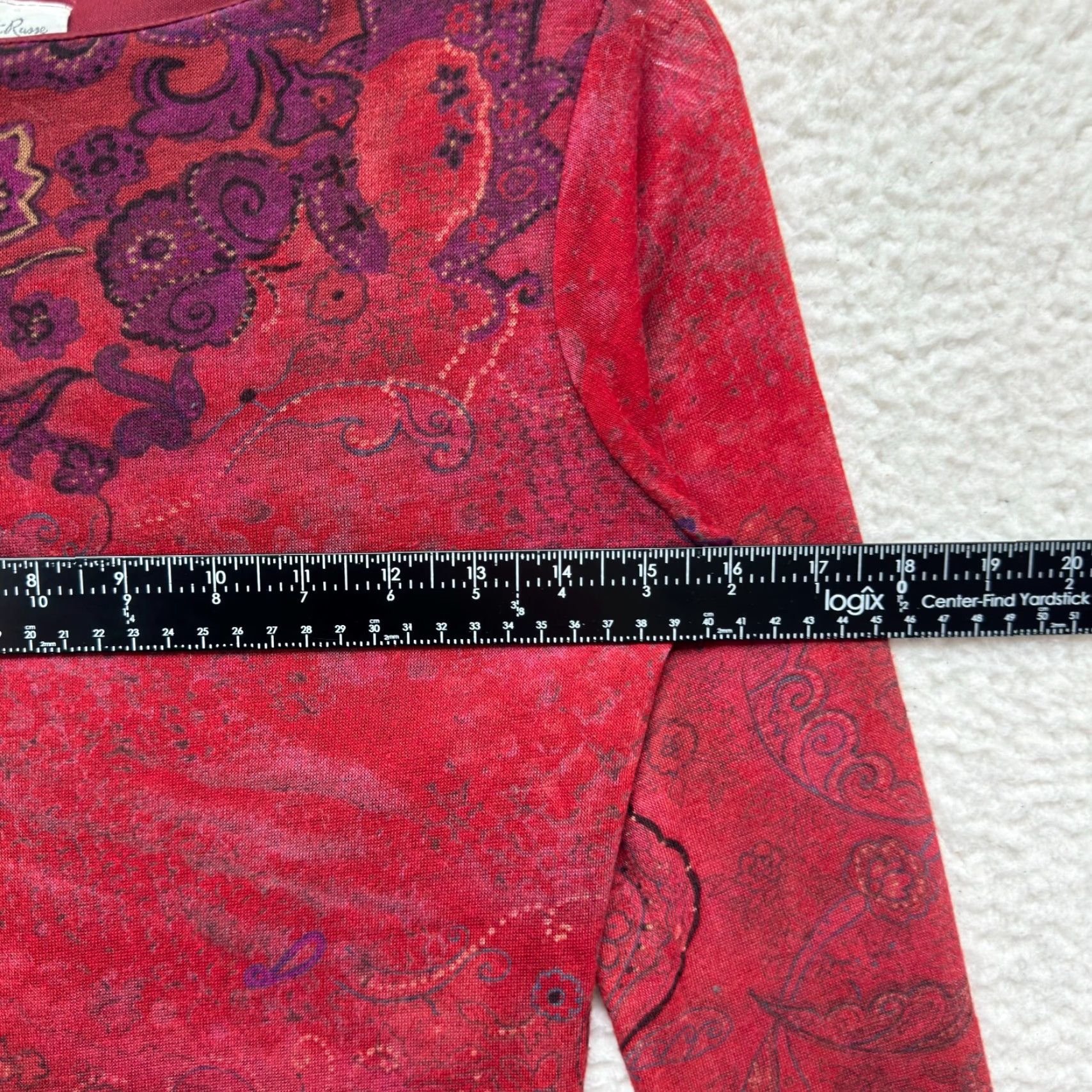 Vintage VINTAGE 90s Y2K Charlotte Russe Dress Mini Dress Red Paisley Goth Fairy Grunge S Womens Looks: Goth Size S / US 4 / IT 40 - 4 Thumbnail