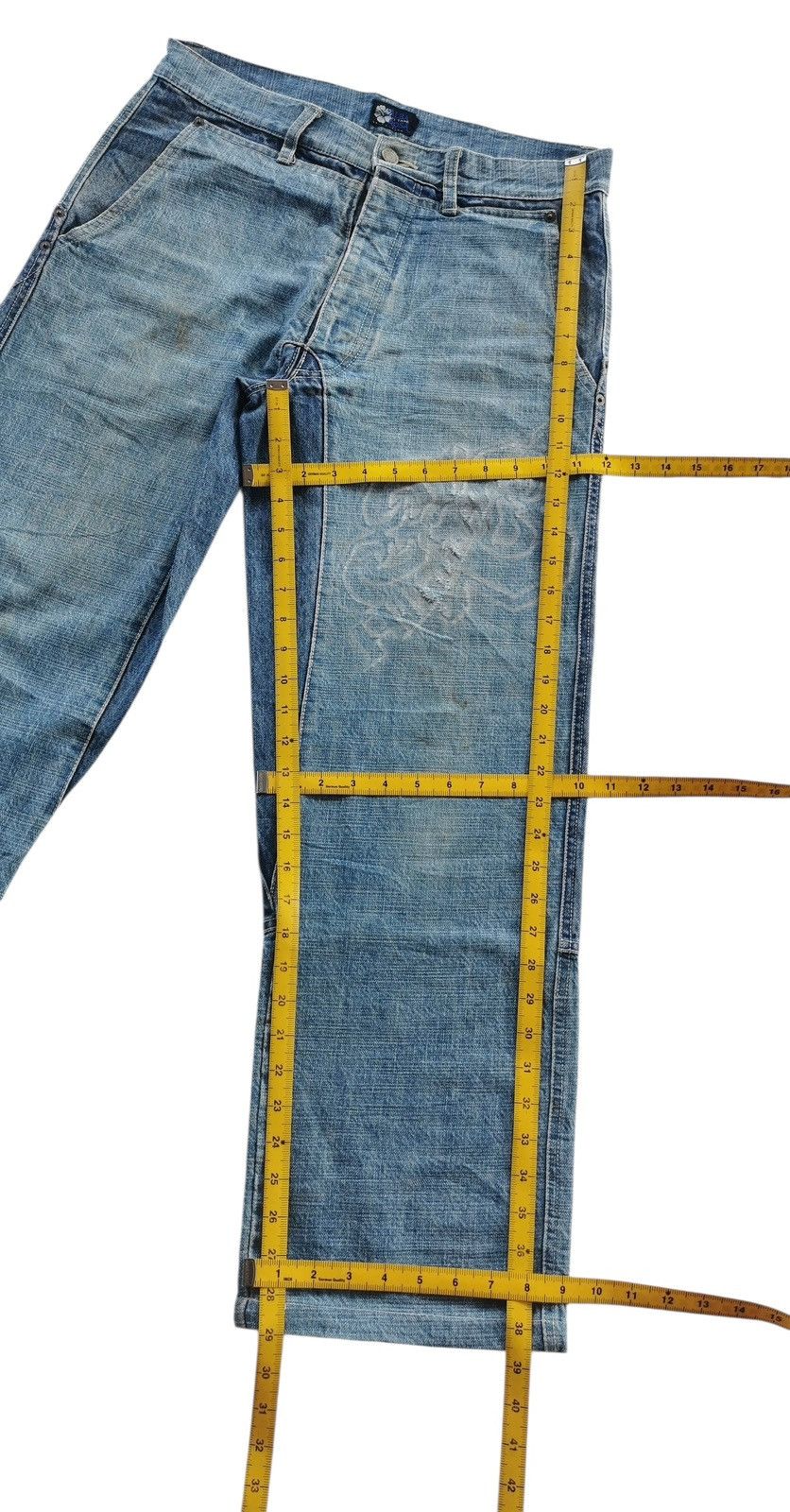 JNCO Alba Rosa Vintage Wide-Leg Baggy Washed Denim Jeans Size US 32 / EU 48 - 13 Thumbnail