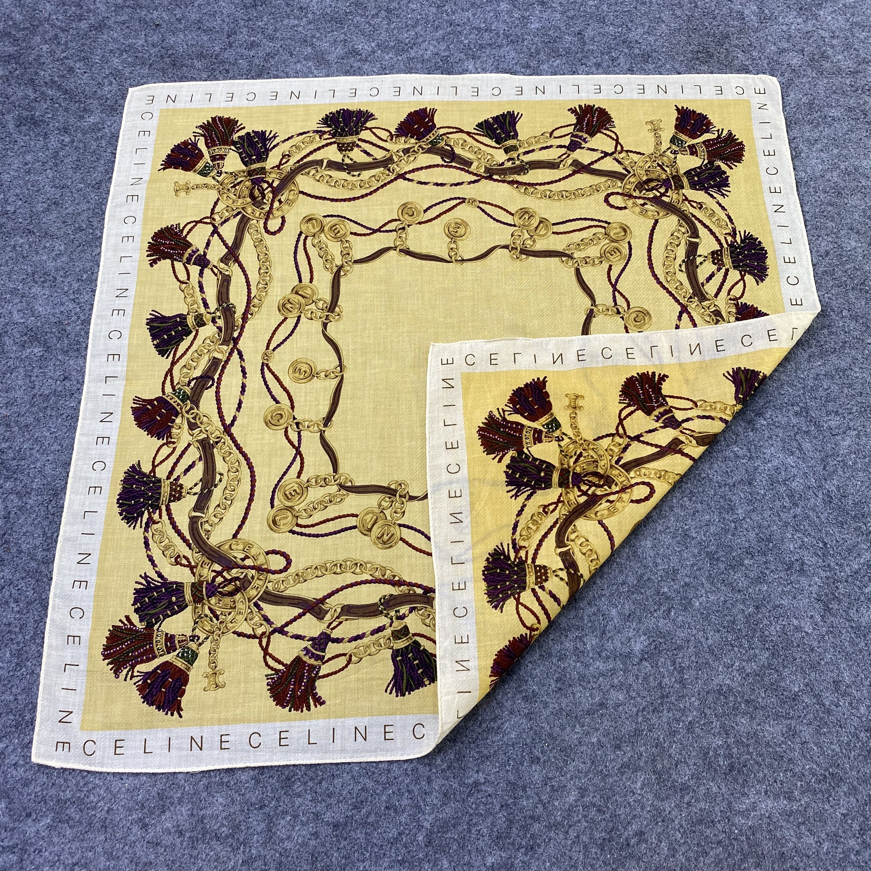 Celine Celine Handkerchief Neckerchief Bandana-B2036 Size ONE SIZE - 5 Thumbnail