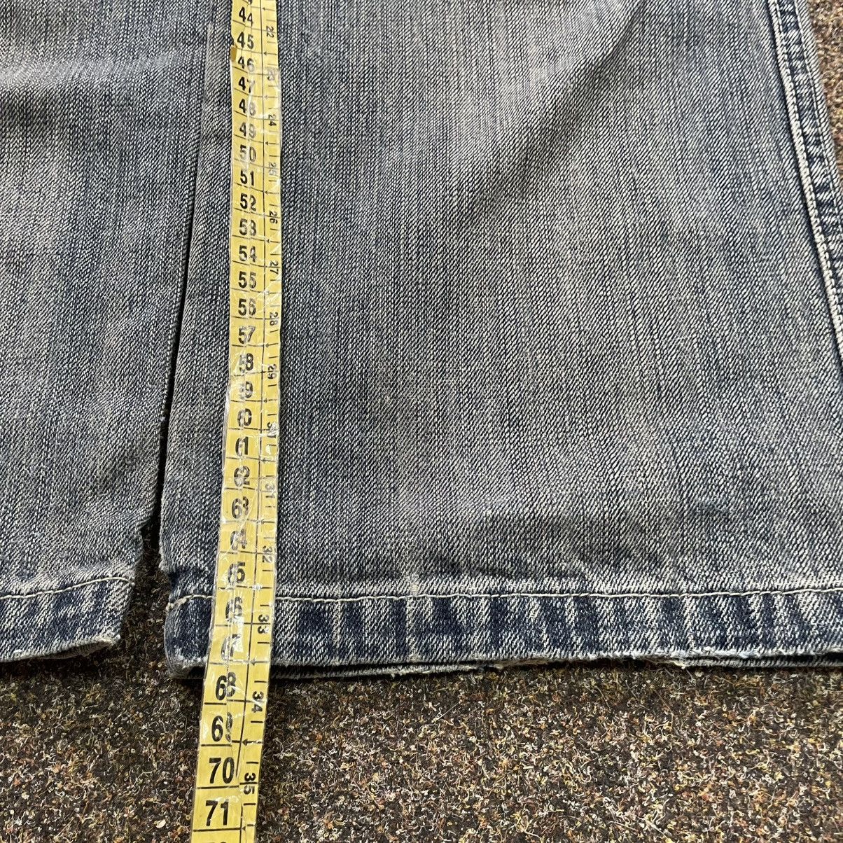 Vintage Vintage Y2K Baggy Wide Leg Faded Jeans Skater Streetwear Size 32" / US 10 / IT 46 - 7 Thumbnail
