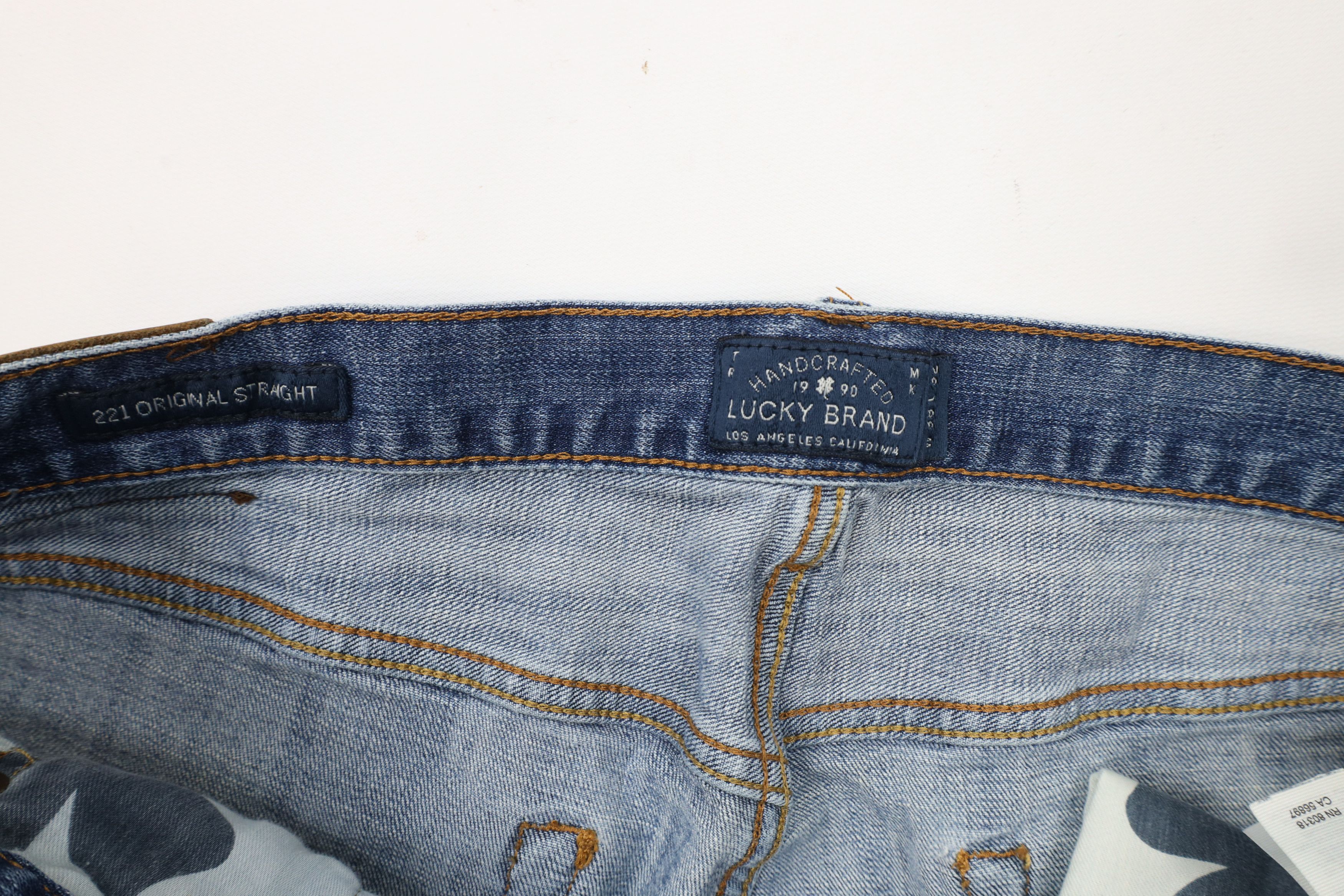Lucky Brand × Vintage Vintage Y2K Lucky Brand 221 Original Straight Leg Jeans Size US 38 / EU 54 - 10 Thumbnail