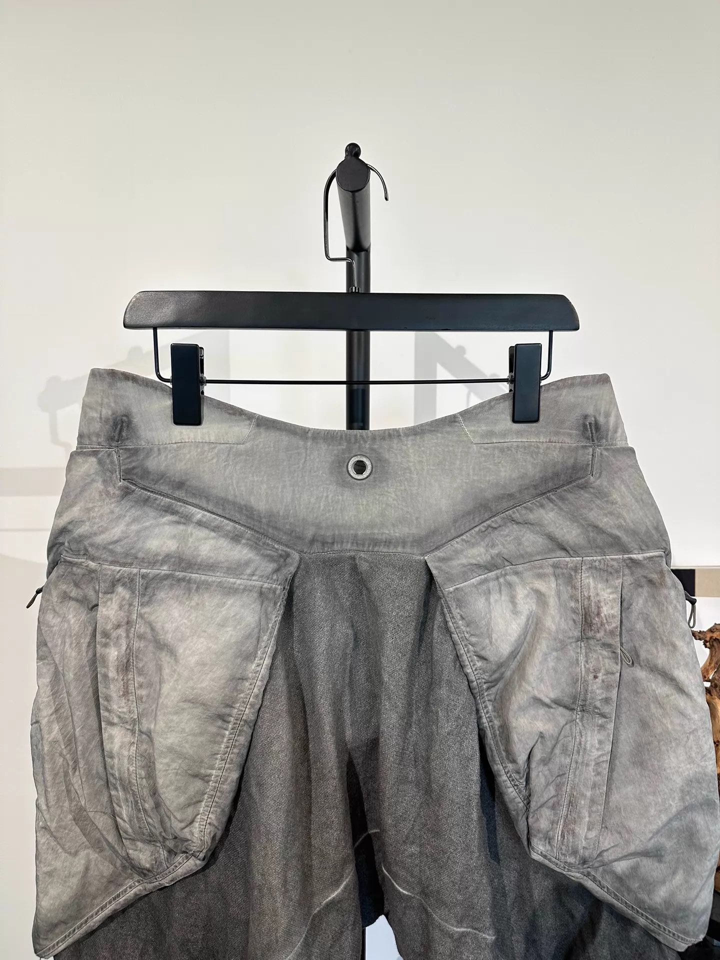 Hamcus Hamcus Manta Ray Nylon Paneled Dropped Crotch Short 3 Size US 27 - 3 Thumbnail