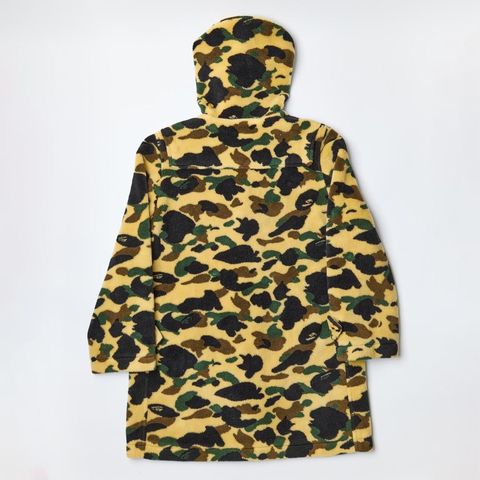 Bape Bape Vintage Camo Hooded Fur Long Coat Size US M / EU 48-50 / 2 - 2 Thumbnail
