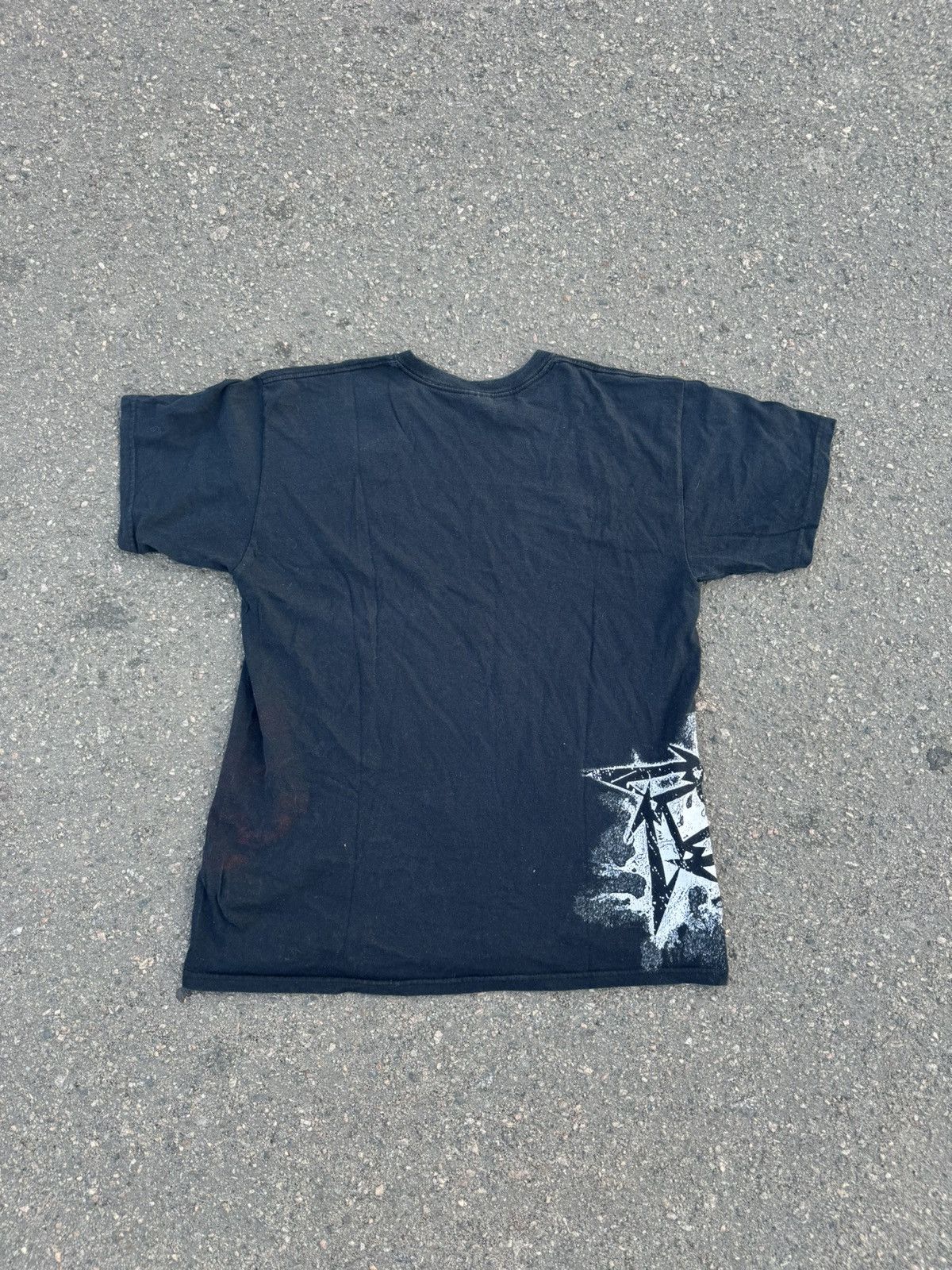 Band Tees × Metallica × Vintage Vintage Metallica 2008 World Tour Skull Gothic Logo T Shirt Size US L / EU 52-54 / 3 - 8 Thumbnail