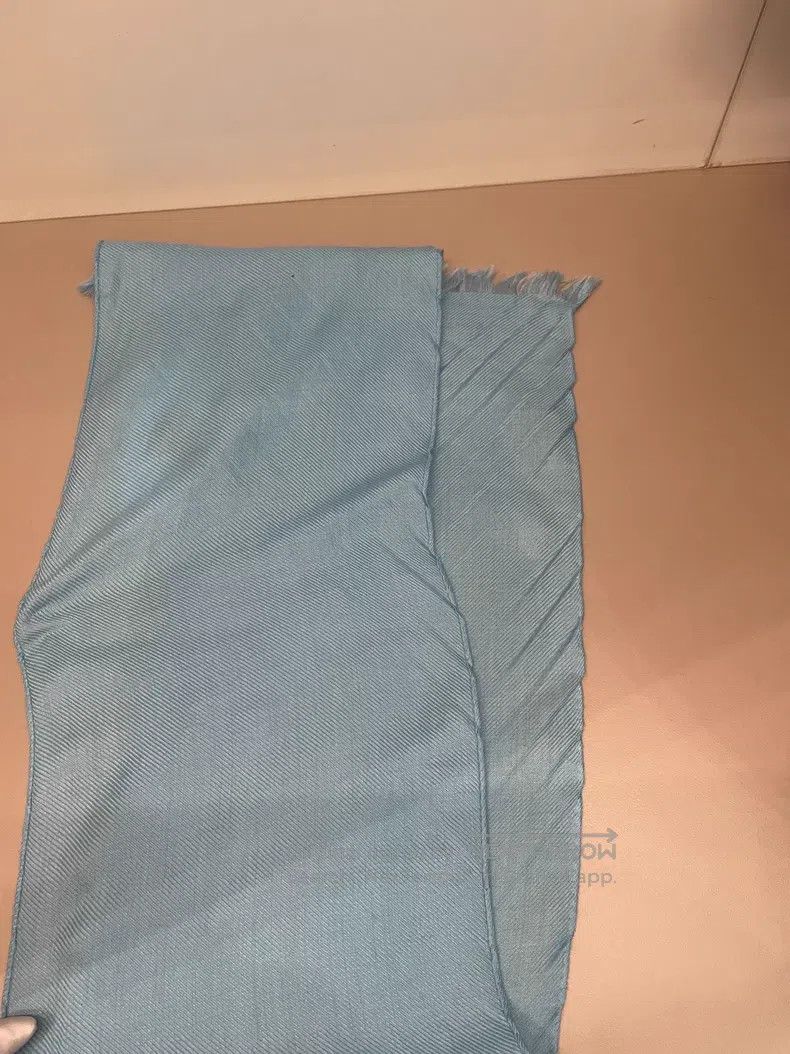 Loro Piana Blue Cashmere Silk Scarf