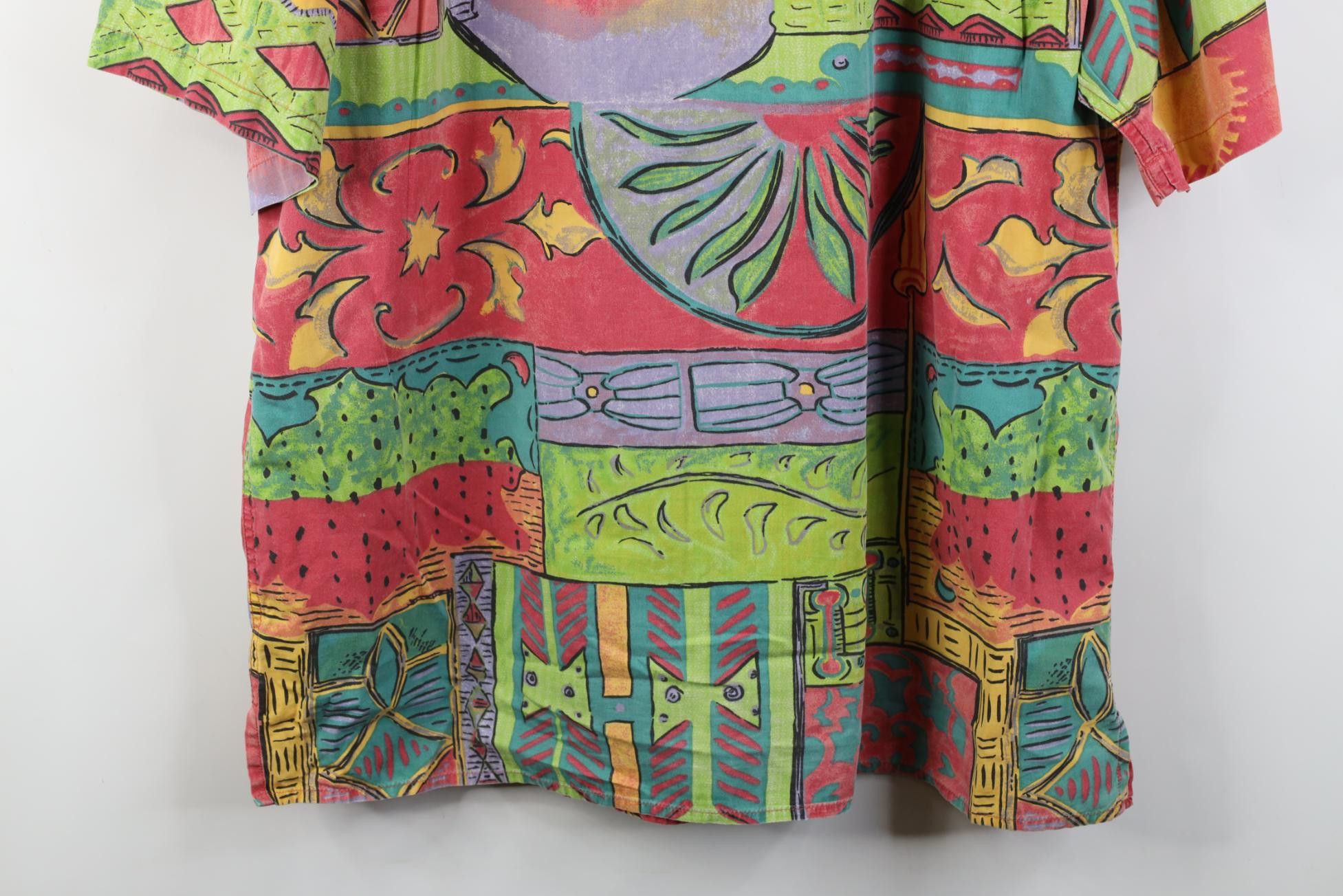 Vintage Vintage 90s The Territory Ahead Art Collared Button Shirt Size US XL / EU 56 / 4 - 12 Thumbnail