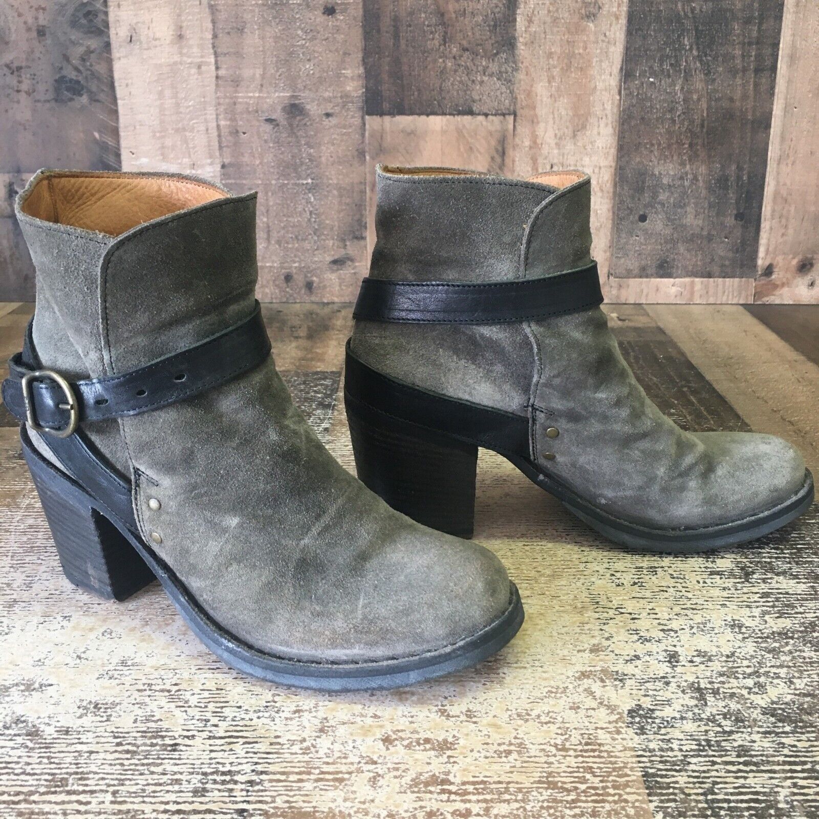 Fiorentini + Baker Fiorentini Baker Gray Ankle Suede Boots Womens EUR 36 US 6 Size US 6 / IT 36 - 12 Thumbnail