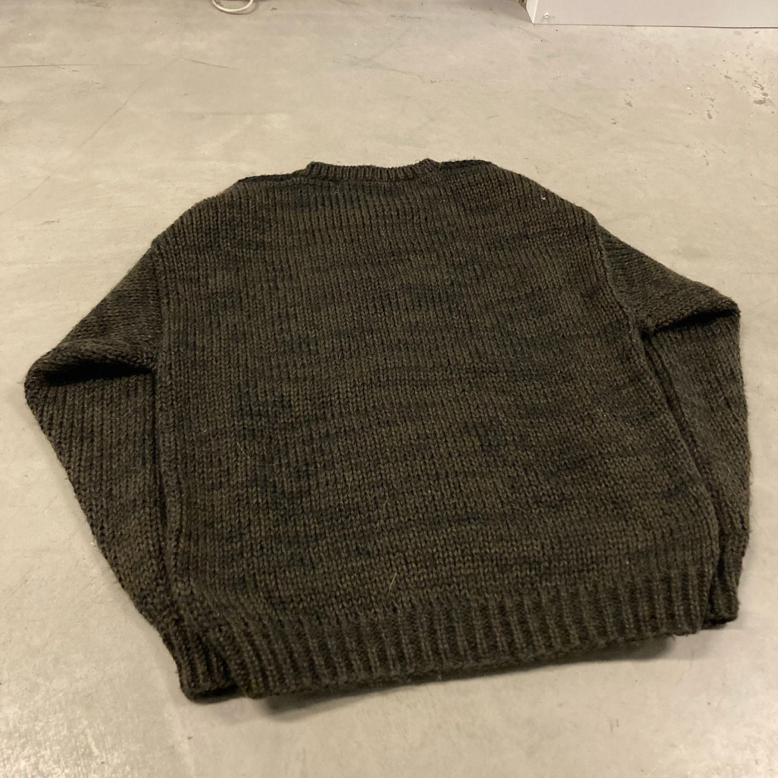 Vintage Brown patterned grandpa sweater Size US L / EU 52-54 / 3 - 2 Thumbnail