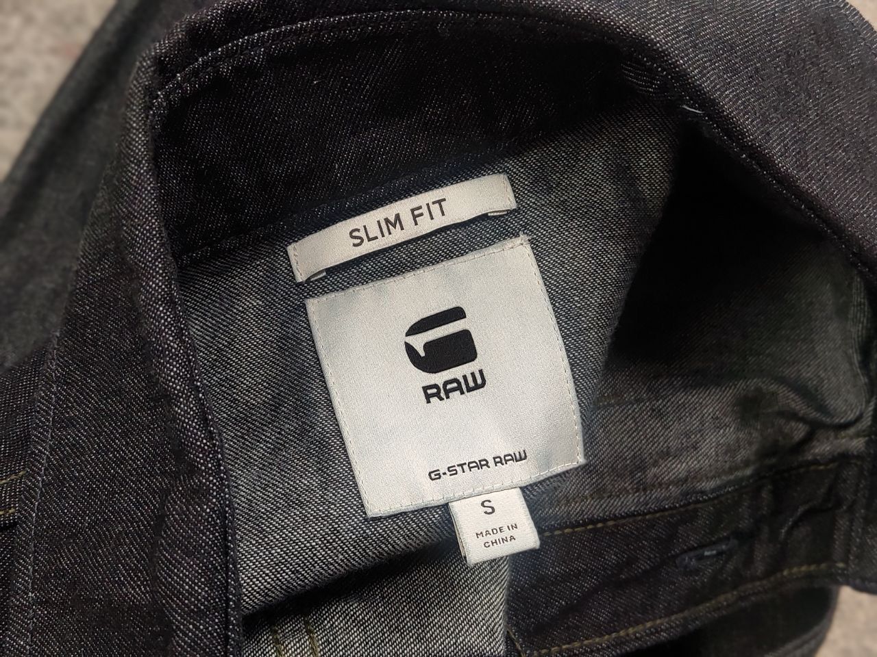 G-Star × Vintage G Star Raw Cpo Slim Dark Blue Denim Shirt Overshirt Pocket Size US S / EU 44-46 / 1 - 12 Thumbnail