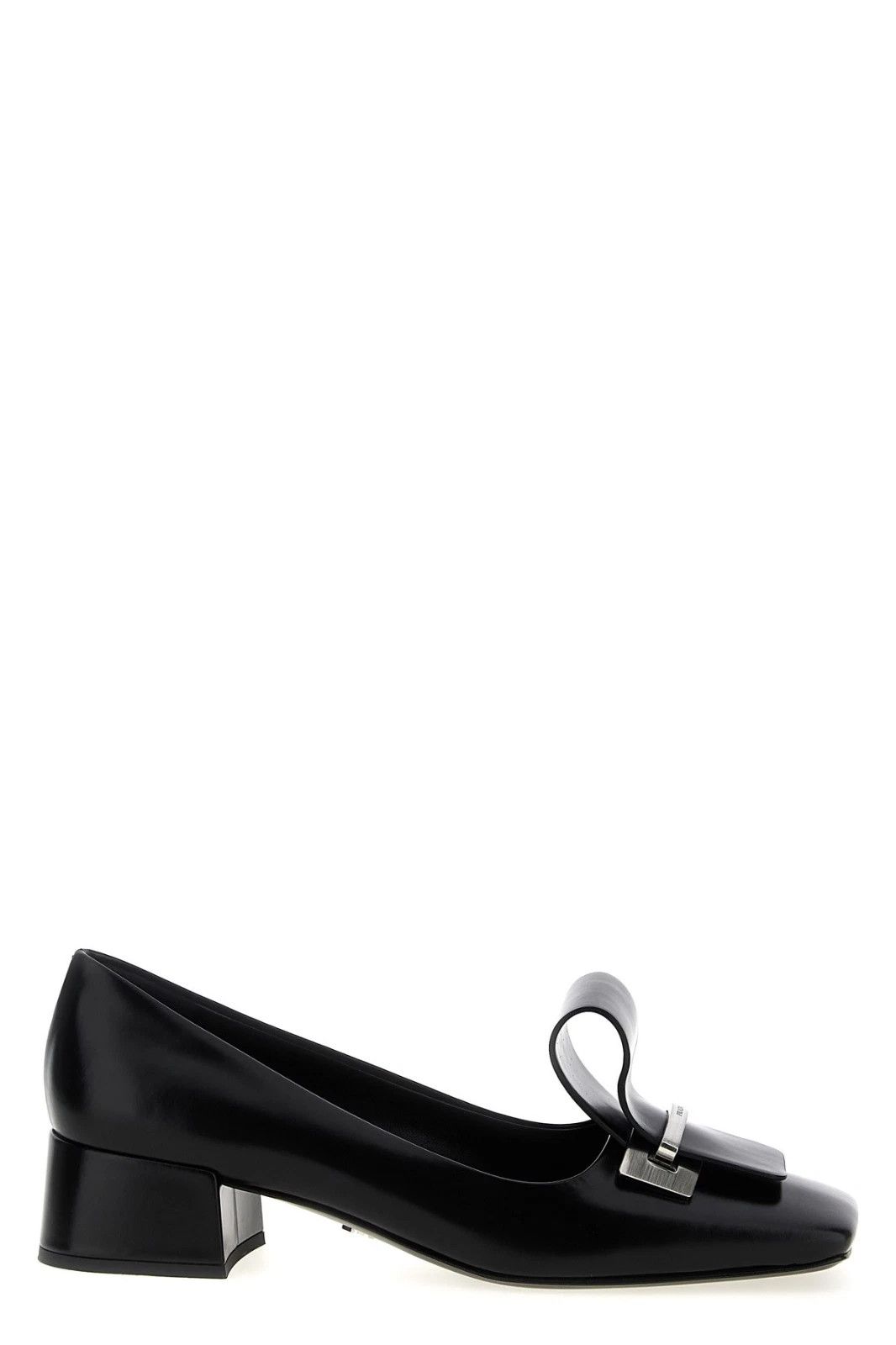 Prada PRADA Black Leather Pumps New And Authentic Size US 10 / IT 40 - 1 Thumbnail