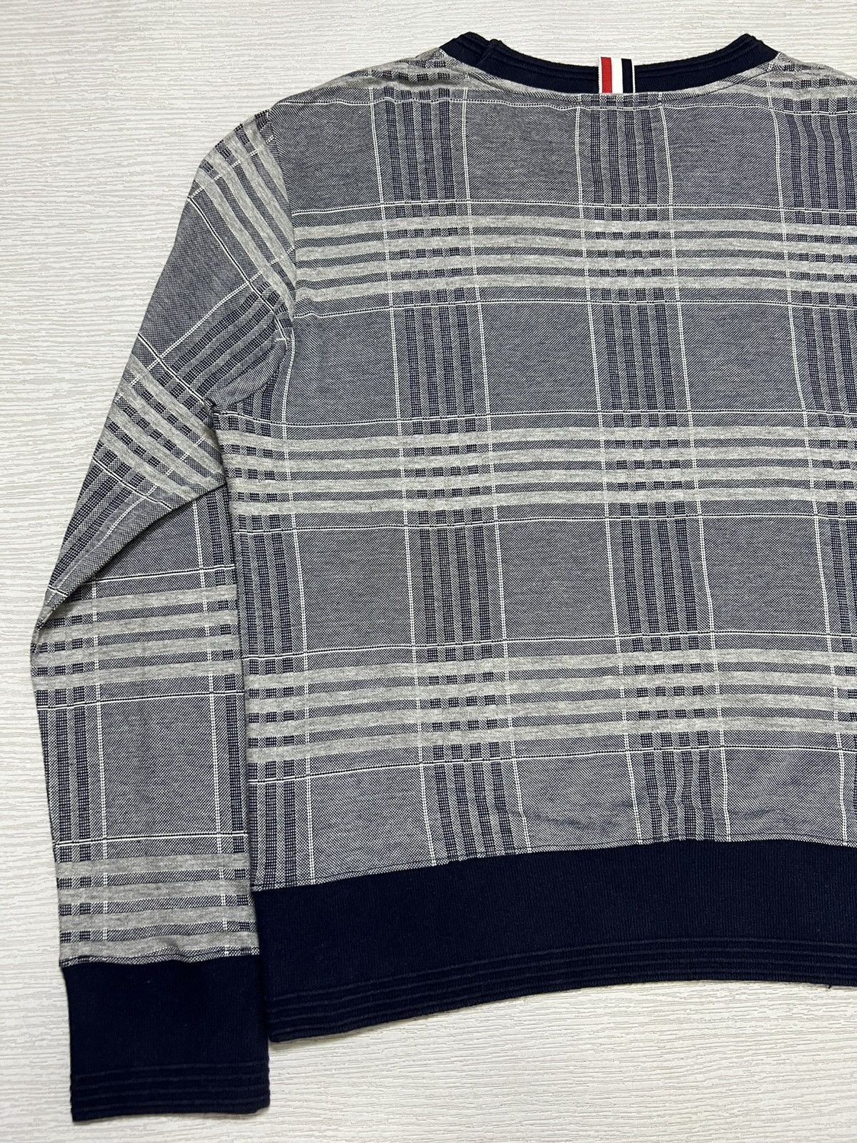 Thom Browne Thom Browne - 4 Bar Tartan Plaid Crewneck Sweatshirt Size US XS / EU 42 / 0 - 10 Thumbnail