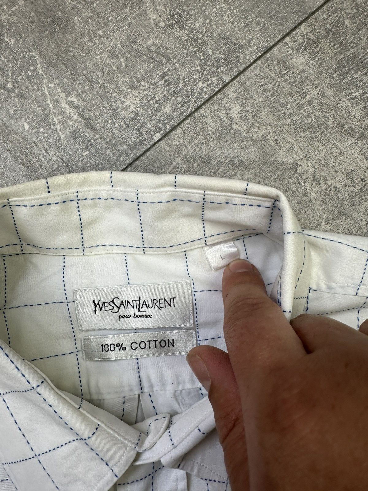 Other YvesSaintLauren Small Logo Luxury Shirts Button Up Size US L / EU 52-54 / 3 - 8 Thumbnail