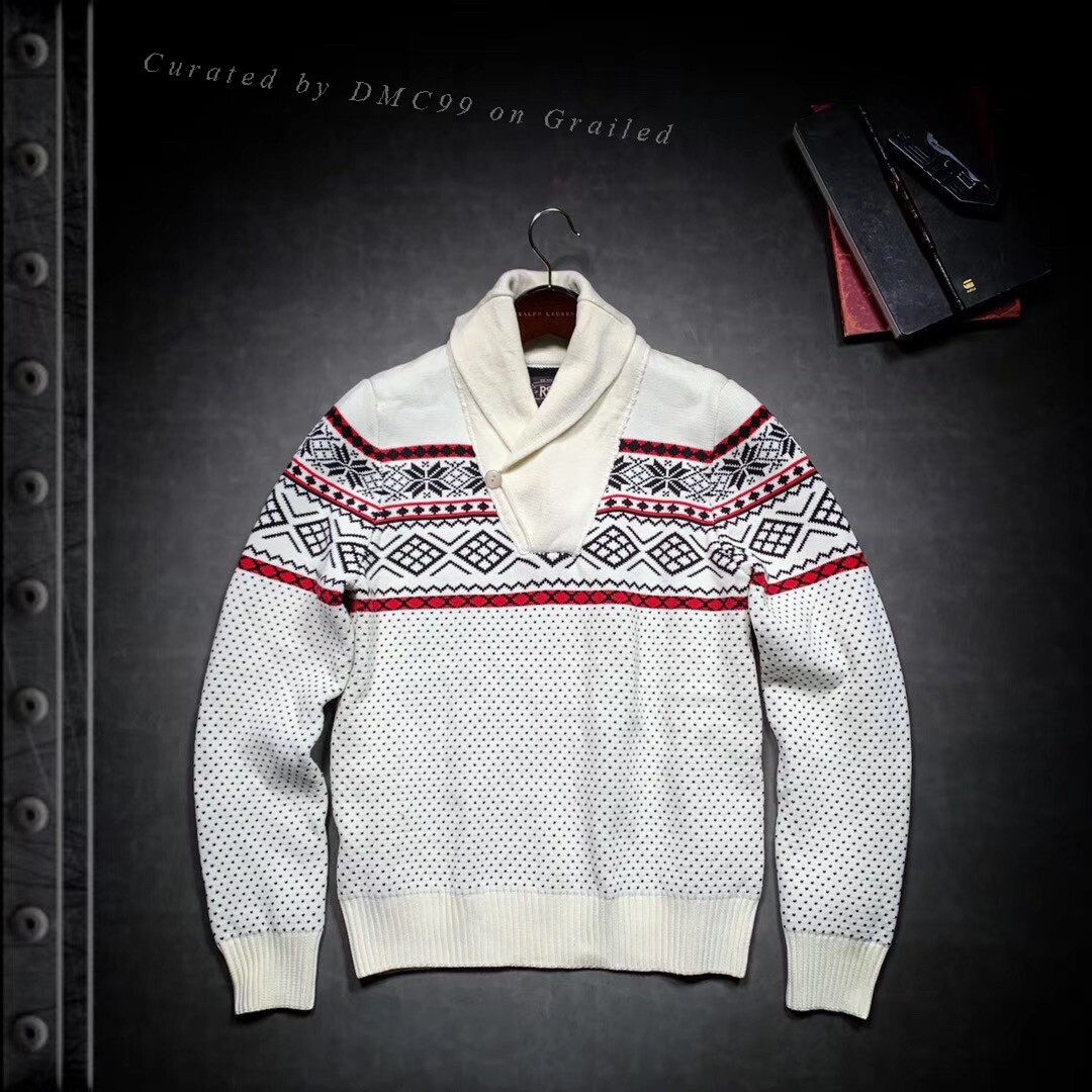 RRL Ralph Lauren RRL Double-Layer Thick Cotton Sweater Size US S / EU 44-46 / 1 - 1 Thumbnail