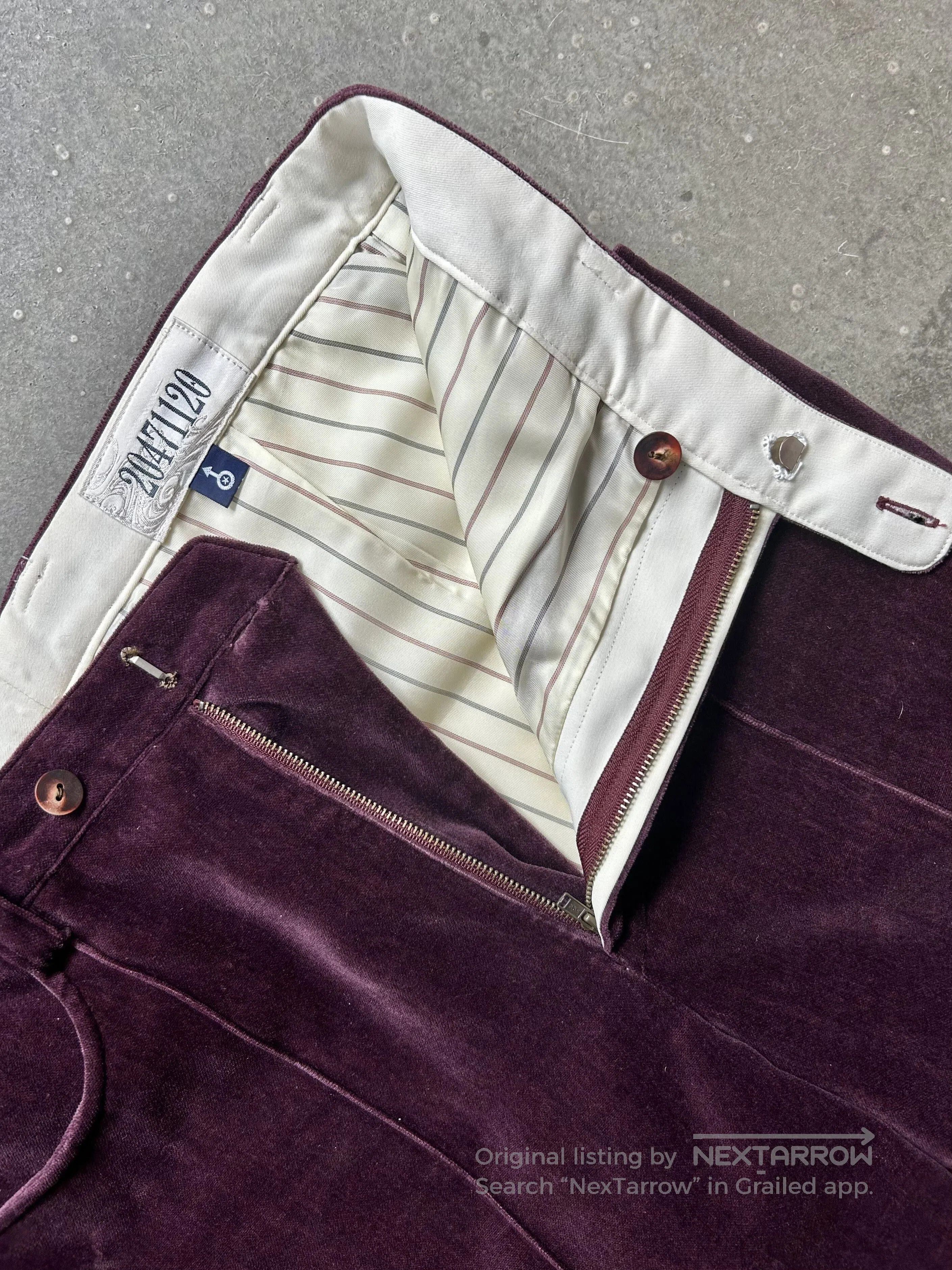 Japanese Brand burgundy notch lapel suit set. Size US M / EU 48-50 / 2 - 7 Thumbnail
