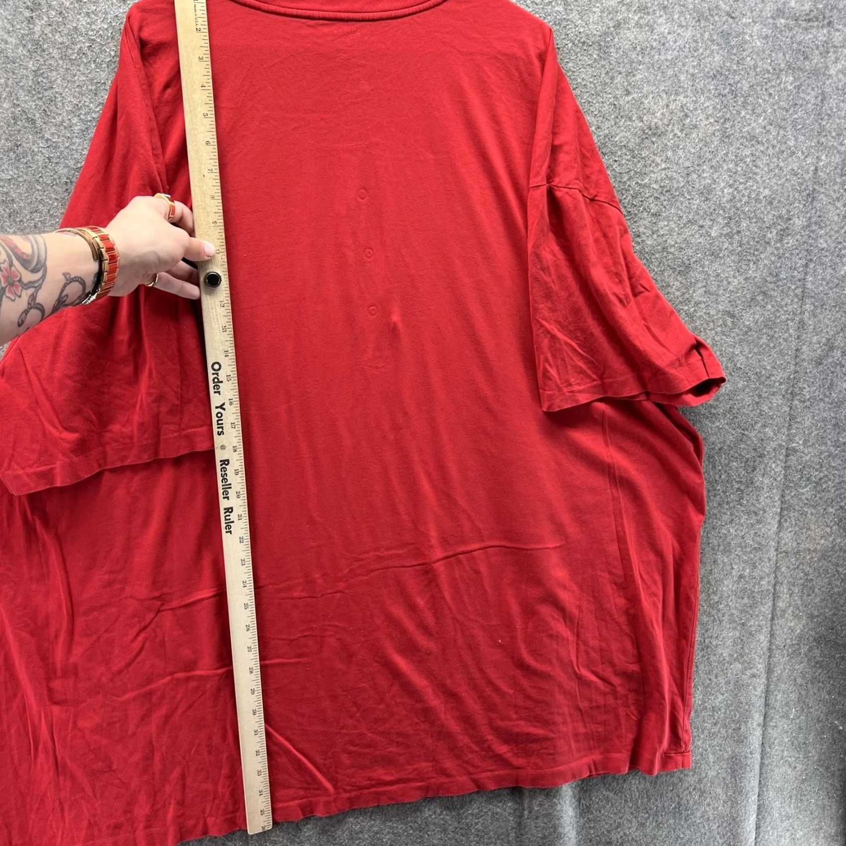 Polo Ralph Lauren Polo Ralph Lauren Shirt Mens 4XB Red Crewneck Pony Logo Tee T‑Shirt Big & Tall Size US XXL / EU 58 / 5 - 6 Thumbnail